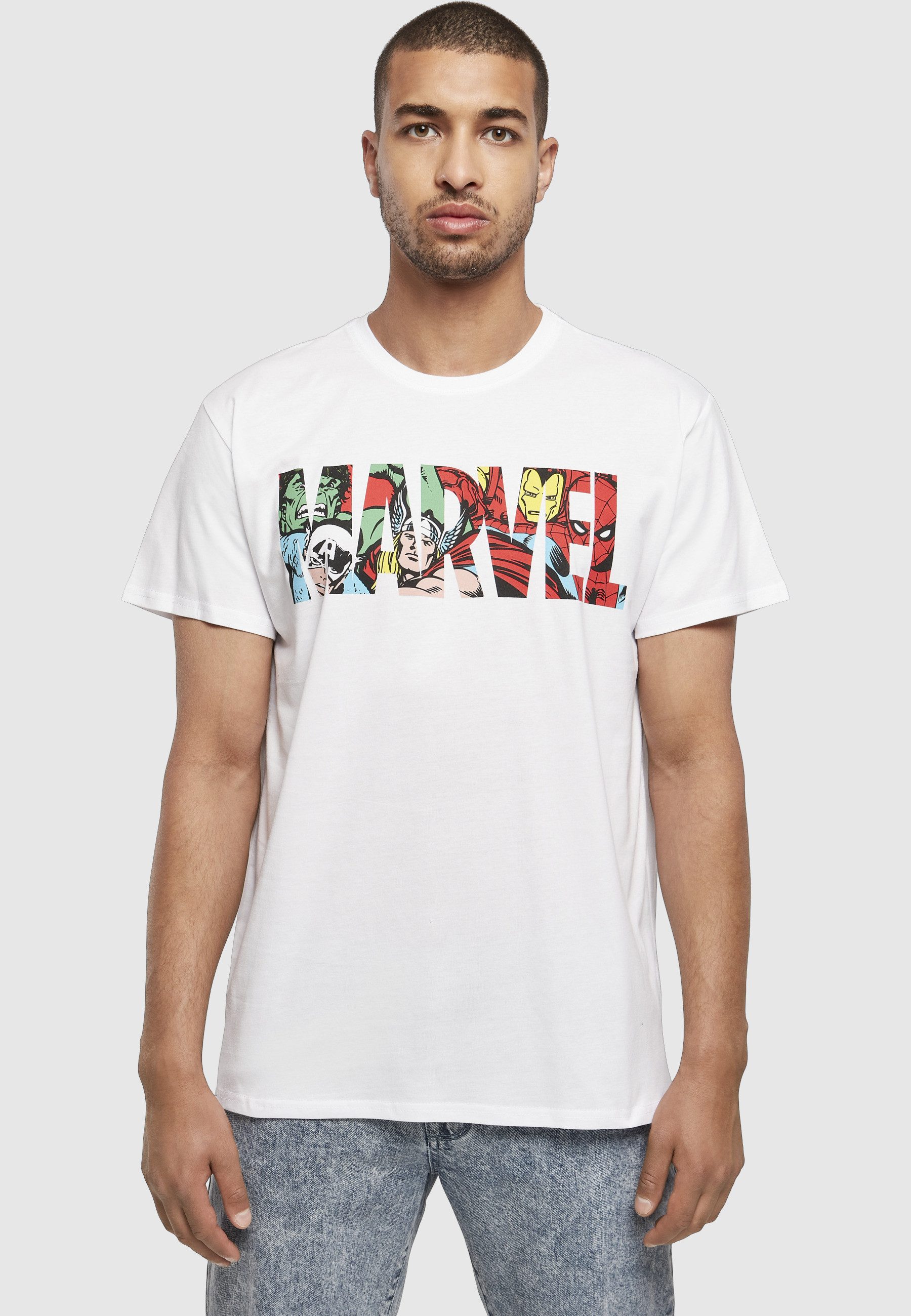 Merchcode T-Shirt Merchcode Herren Marvel Logo Character Tee (1-tlg)