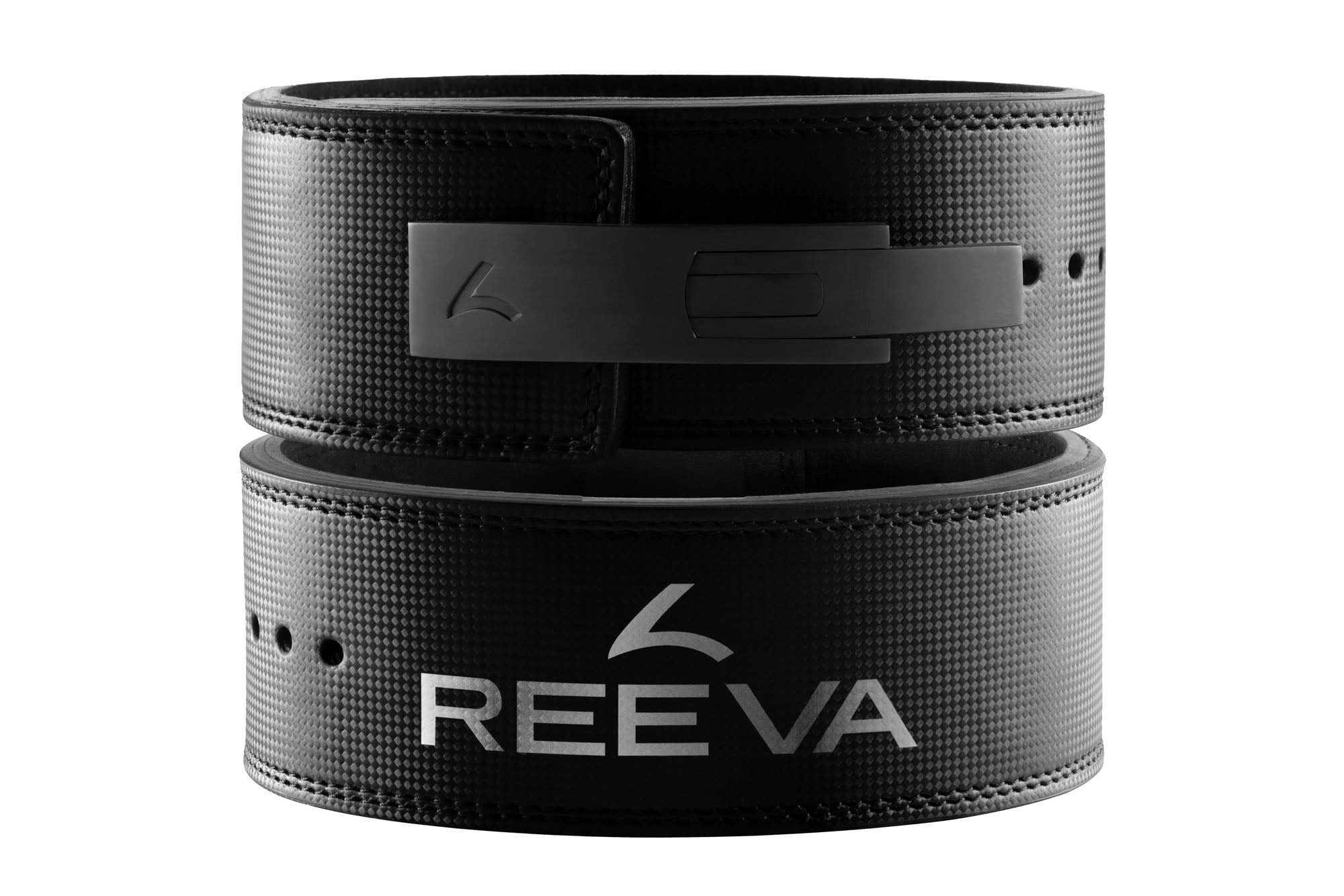 Reeva Spieltisch Reeva Lifting Belt Carbon-Leder 13 mm XS mit RVS-Gesp
