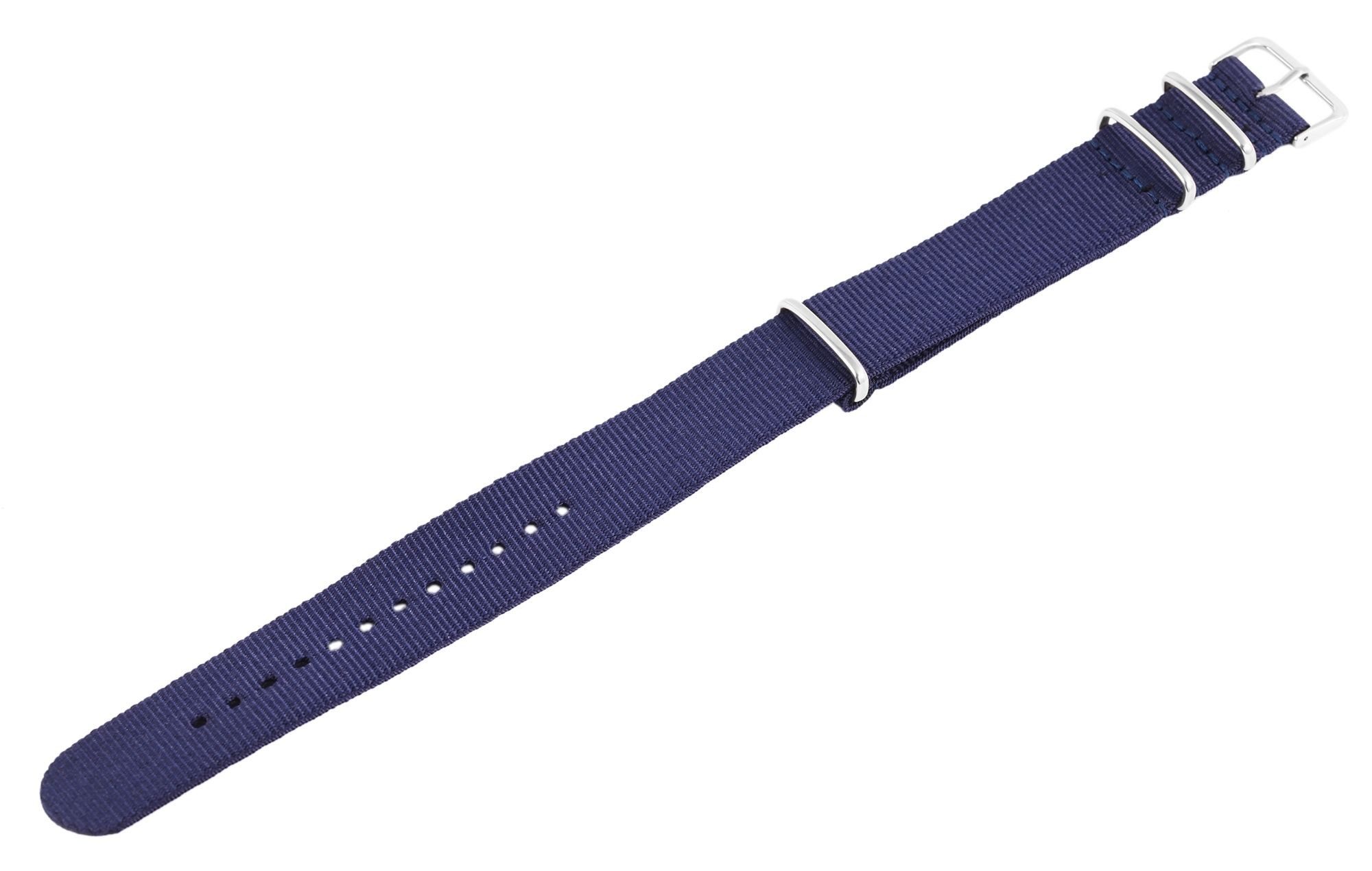 STEINMEISTER Uhrenarmband ET0522 Nylon-Uhrenarmband, blau, Dornschließe, 14 günstig online kaufen