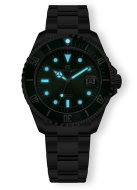 Gigandet Automatikuhr SEA GROUND 300 DATE, Saphirglas, Zifferblatt mit Sunrayschliff, Swiss SuperLuminova