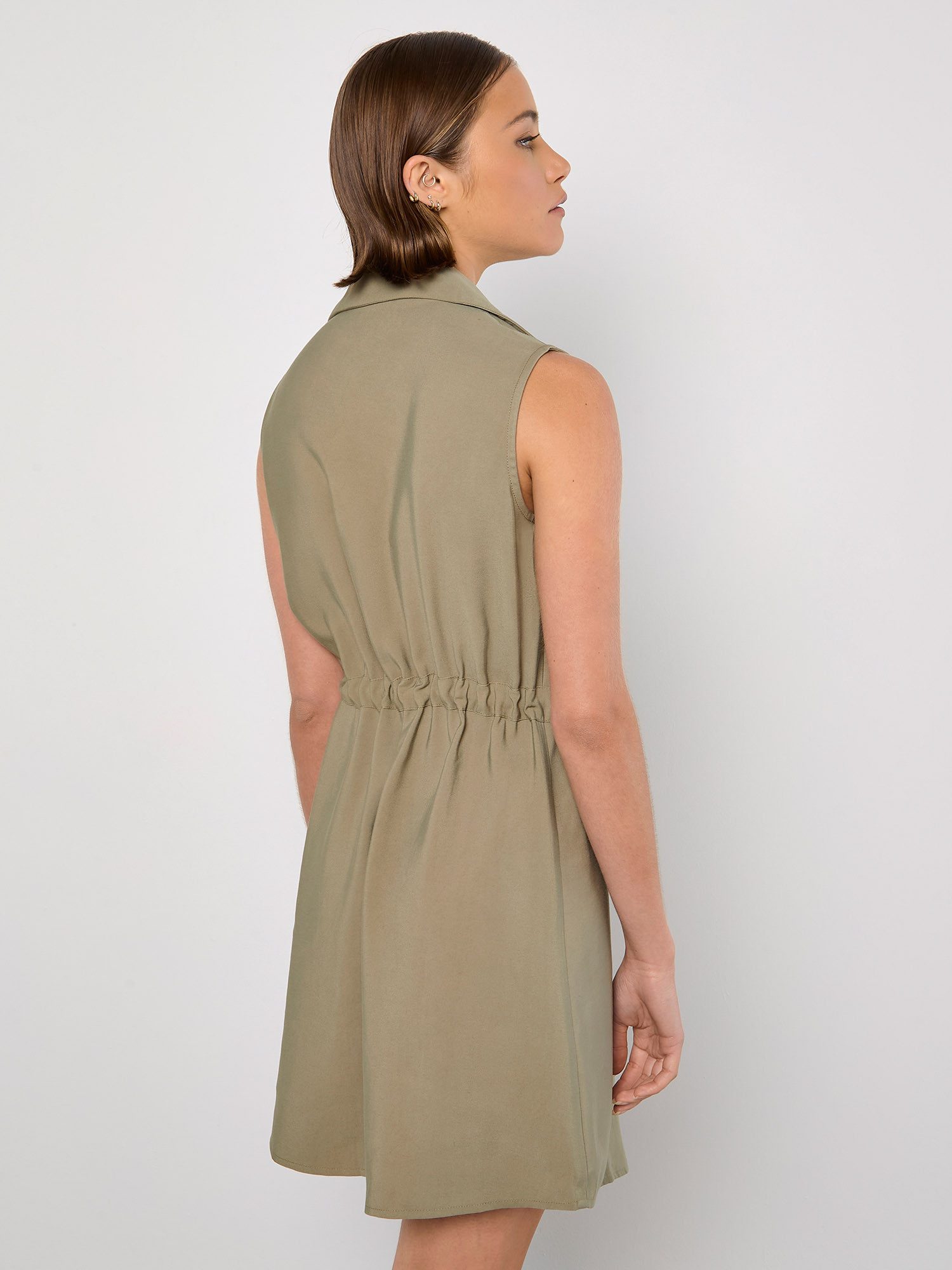 Apricot Minikleid Utility Shirt Minikleid mit Brusttaschen – Bild 4 von 4