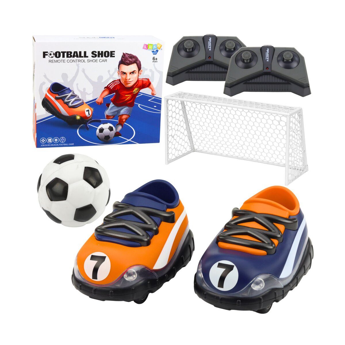 Wisam RC-Auto Ferngesteuerte Fußballschuhe, RC-Spiel, Fußballtor, Ball