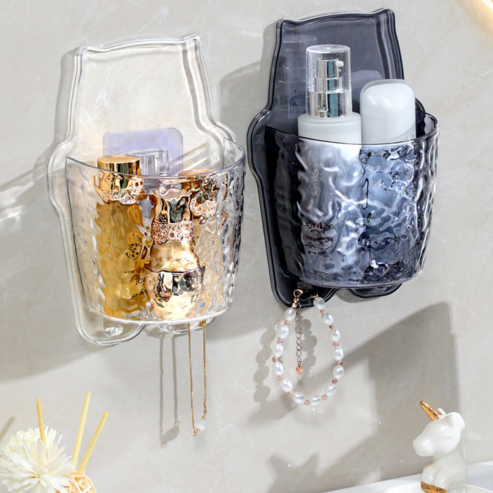OKWISH Aufbewahrungskorb Duschkorb Wandregal Dusche Halterung günstig online kaufen