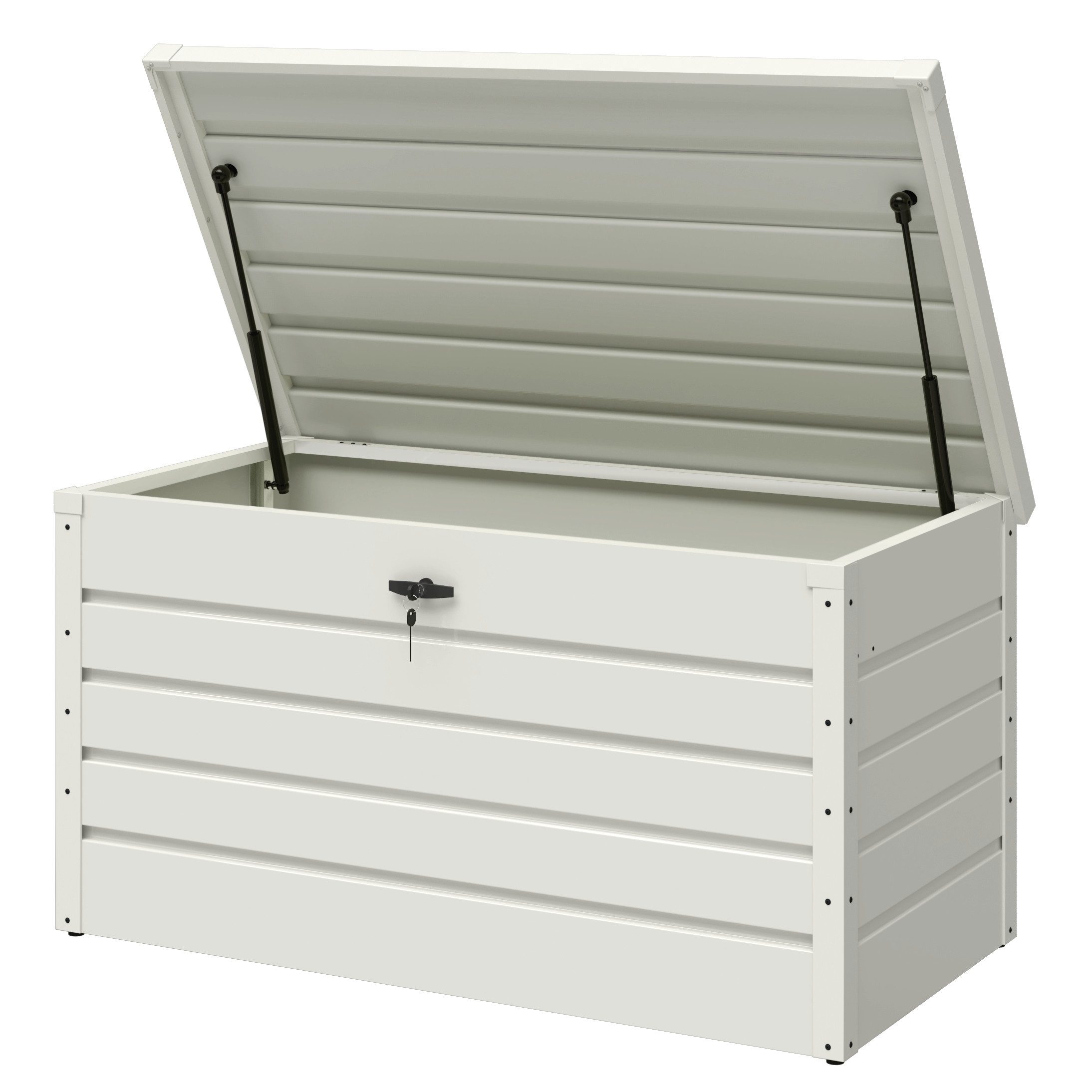 STEELSØN Auflagenbox Dorado (Gartenbox Weiß), aus Metall, verzinkt und