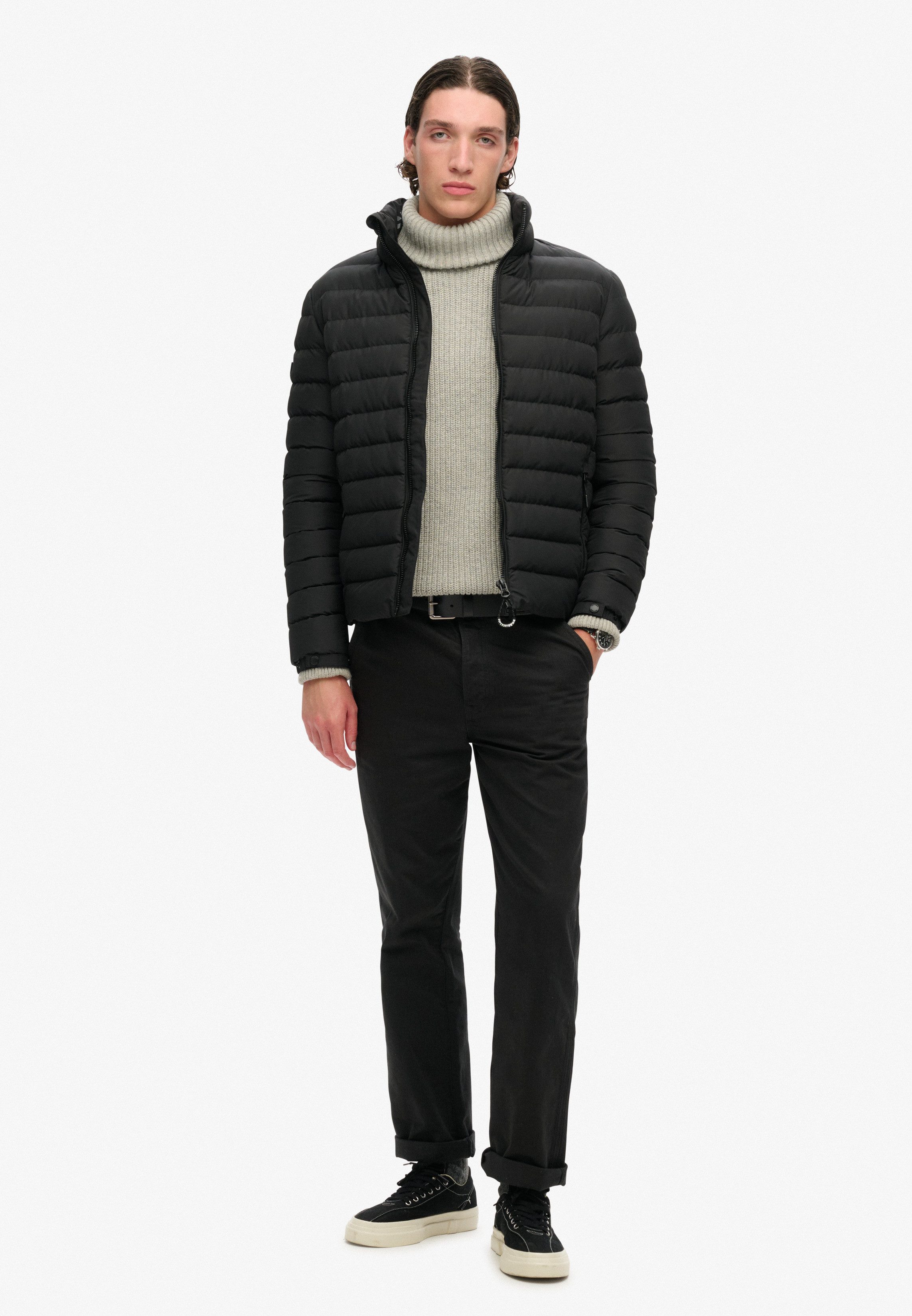 Superdry Steppjacke FUJI PRINT PADDED JACKET Slim Fit, mit Reißverschluss, in unifarbener Optik