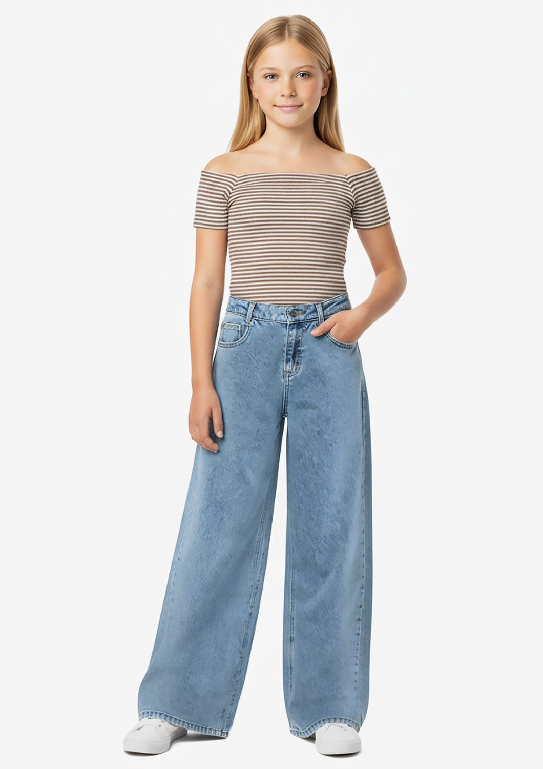 BLUE EFFECT Weite Jeans Baggy Jeans slim fit schmaler Bund