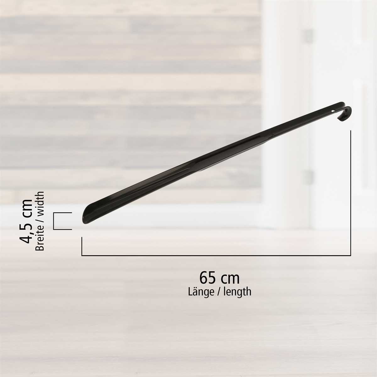 Lantelme Schuhlöffel 3 Stück Set 65 cm Kunststoff Schuhanzieher stabil Schuhanziehhilfe, Farbe Wählbar, Hergestellt in Deutschland, sehr Stabil, Rückenschonend
