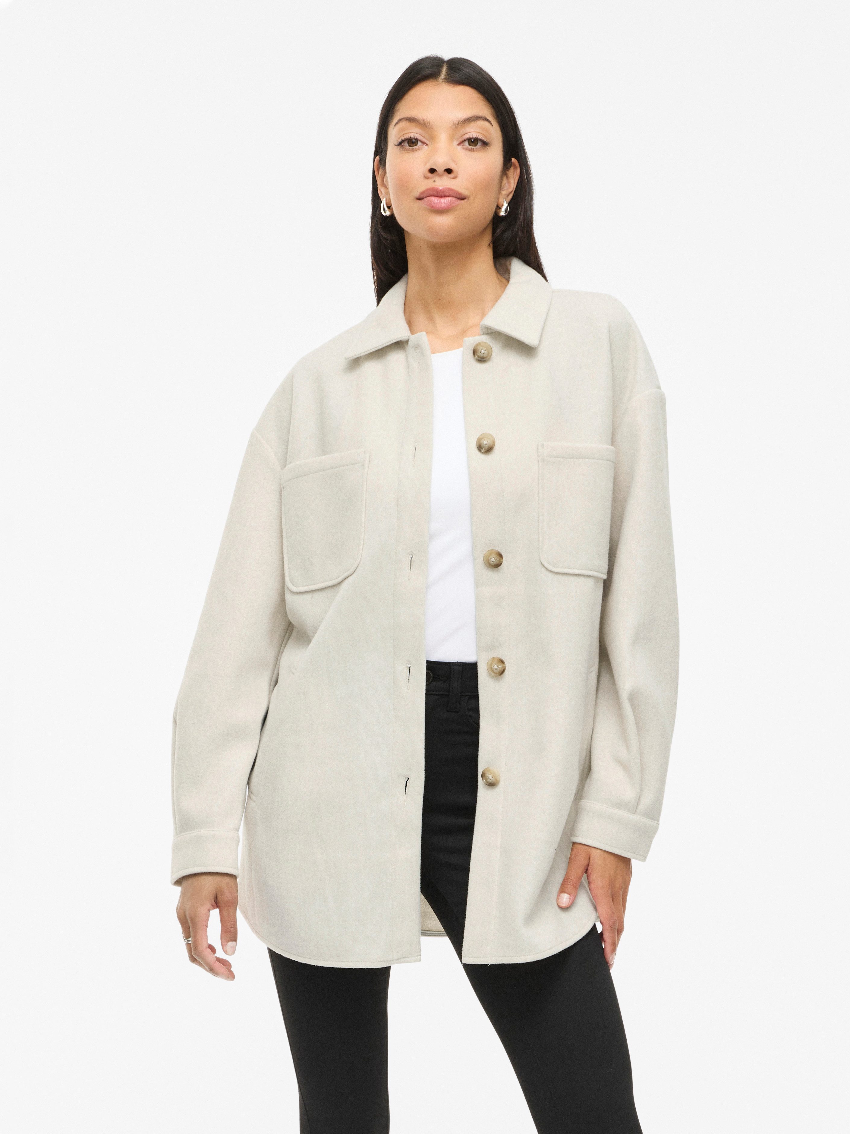 Vila Hemdjacke VIKIMMI SHIRT L/S JACKET - NOOS