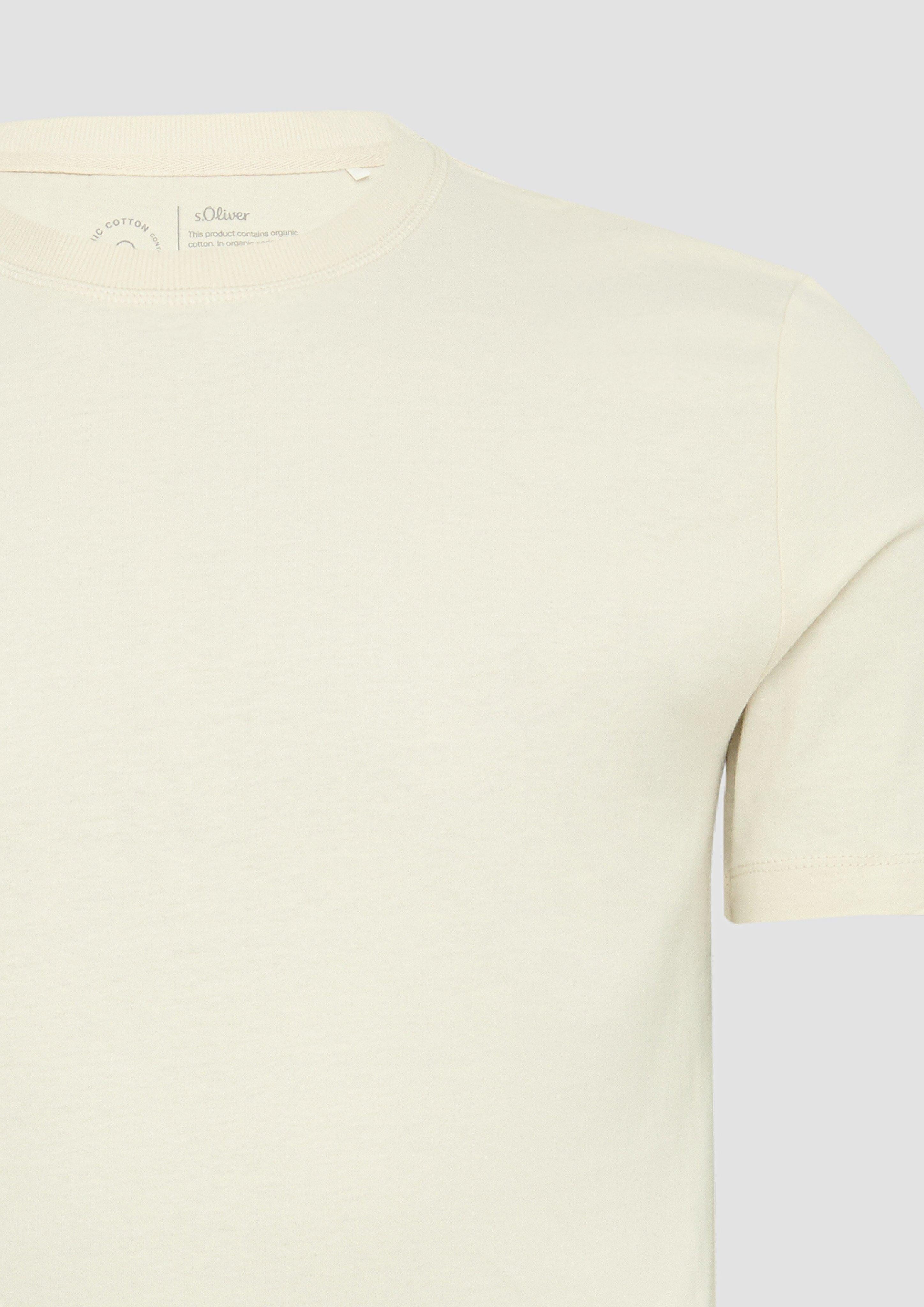 s.Oliver Kurzarmshirt T-Shirt mit Crewneck und günstig online kaufen