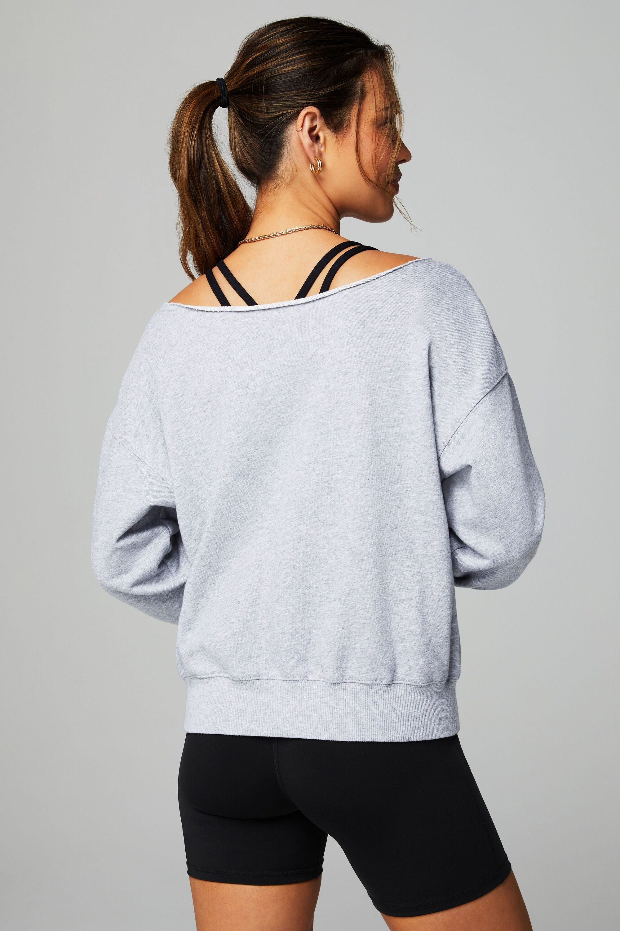 Fabletics Sweatshirt Year Round Terry (1-tlg) aus recycelten Materialien