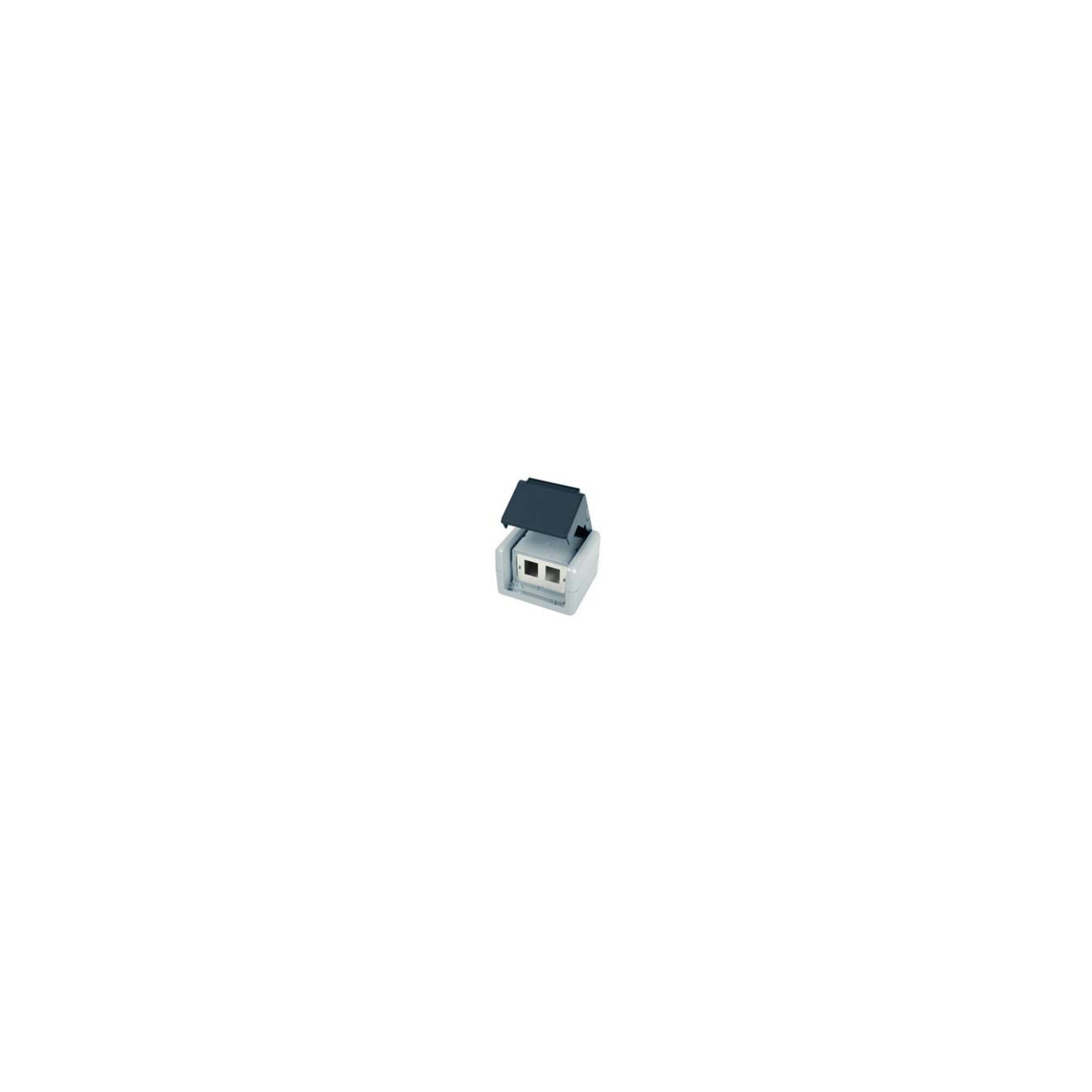 Telegärtner Telegärtner AP-Gehäu. IP44,75x86x58,gr für 2xAMJ-Modul 100021370 Installationskabel