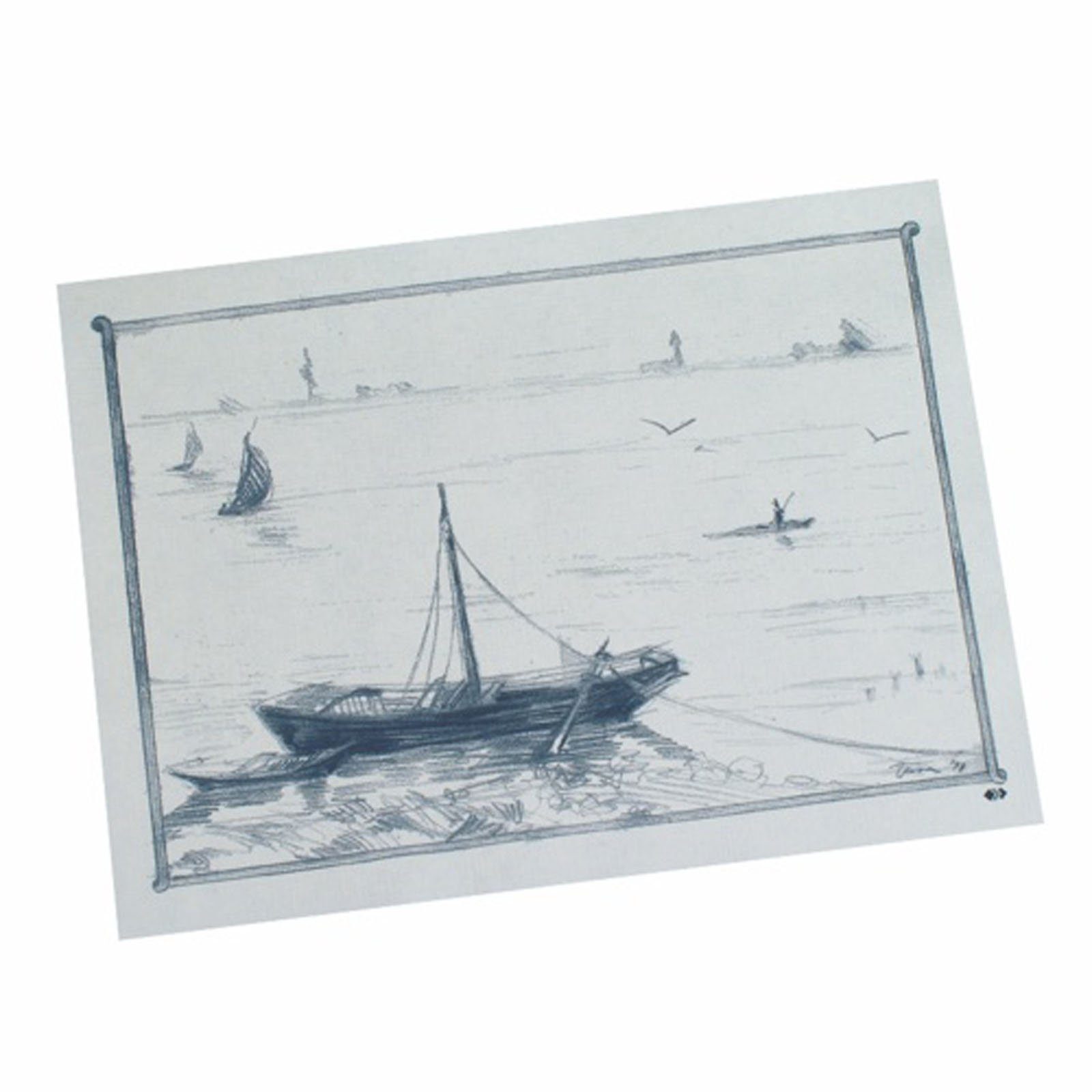 weiss Stück Einwegschale Papier Ruderboot PAPSTAR cm 40 Tischsets, x 30 1000
