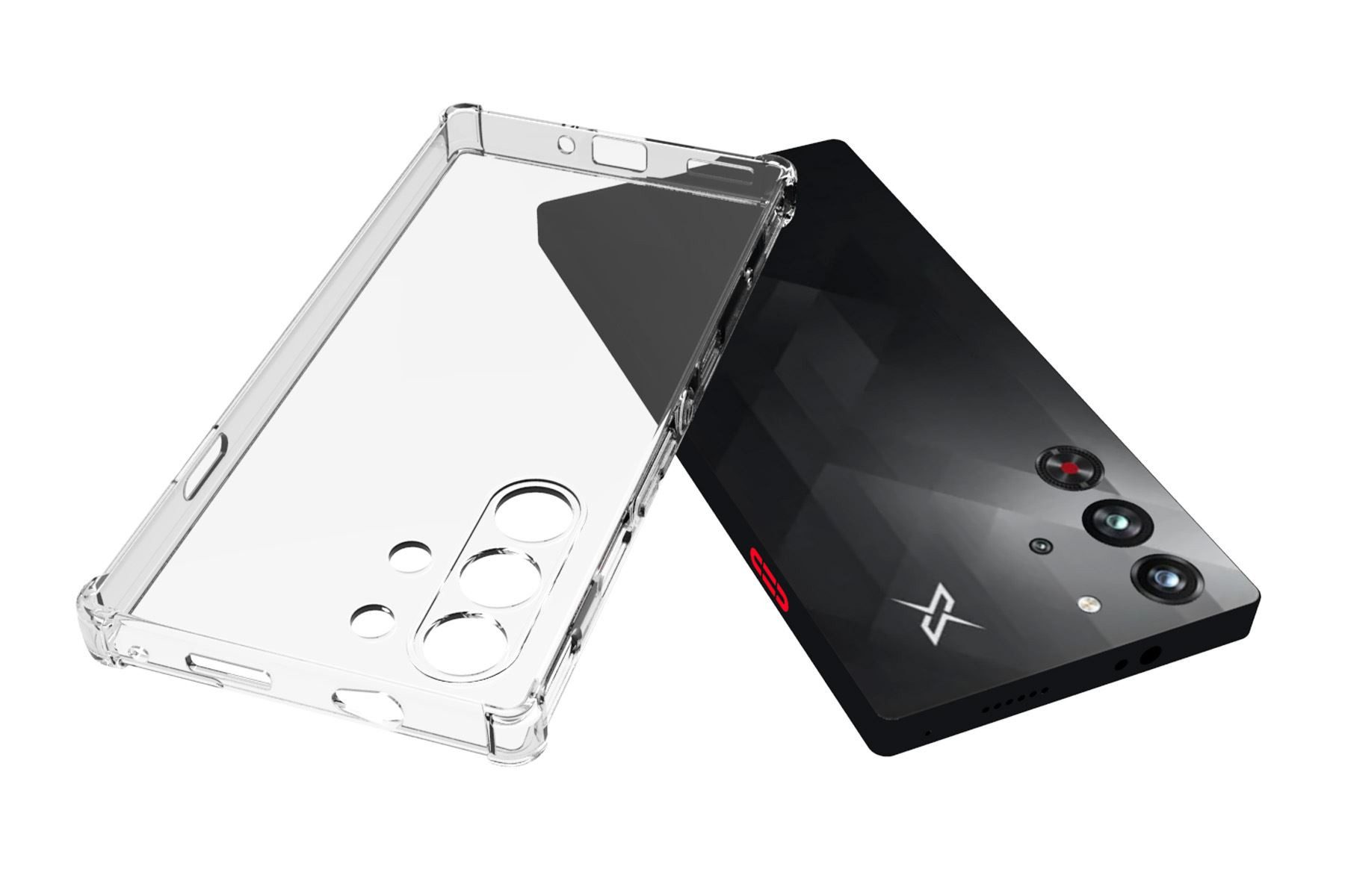 mtb more energy Smartphone-Hülle Clear Armor Case für ZTE Nubia Red Magic 10 Pro, Transparente TPU Schutzhülle Case Backcover mit Anti-Shock Verstärkung