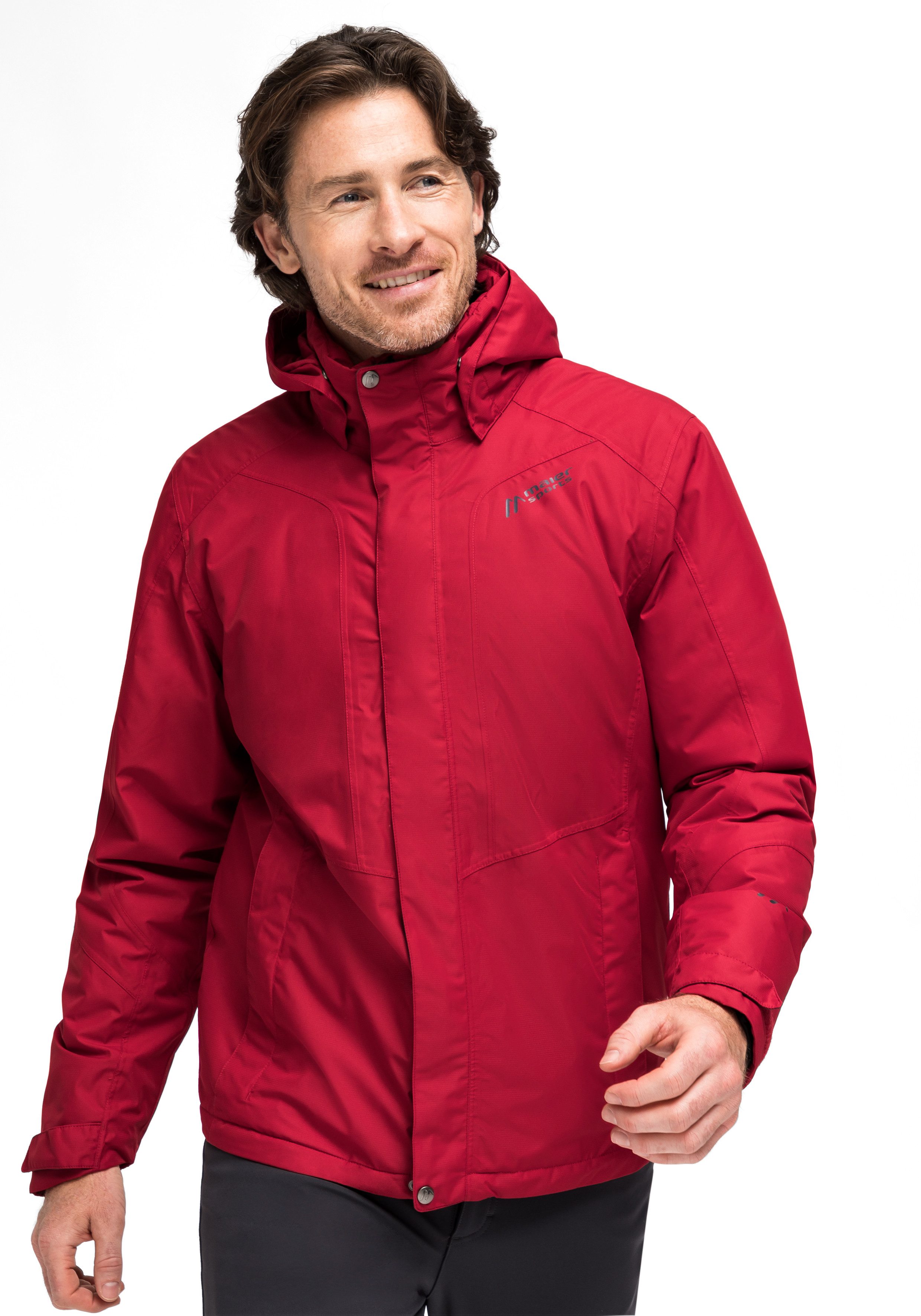 Maier Sports Funktionsjacke Metor Therm M Wattiert, wasserdicht, atmungsaktiv, mit Packaway