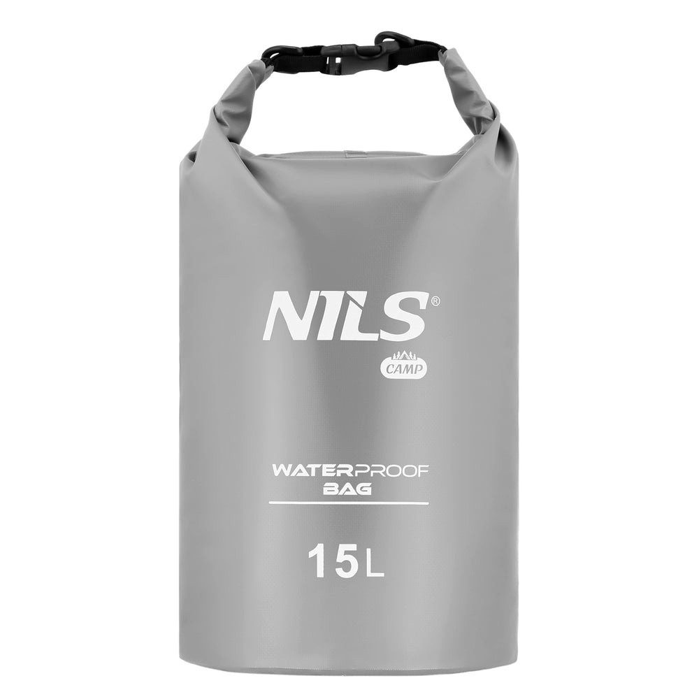 NILS CAMP Packsack Trockentasche Seesack (Spar-Set, 1-tlg., 55 x 23 cm wasserdicht), 100% wasserdicht, Rollverschluss, Schultergurt