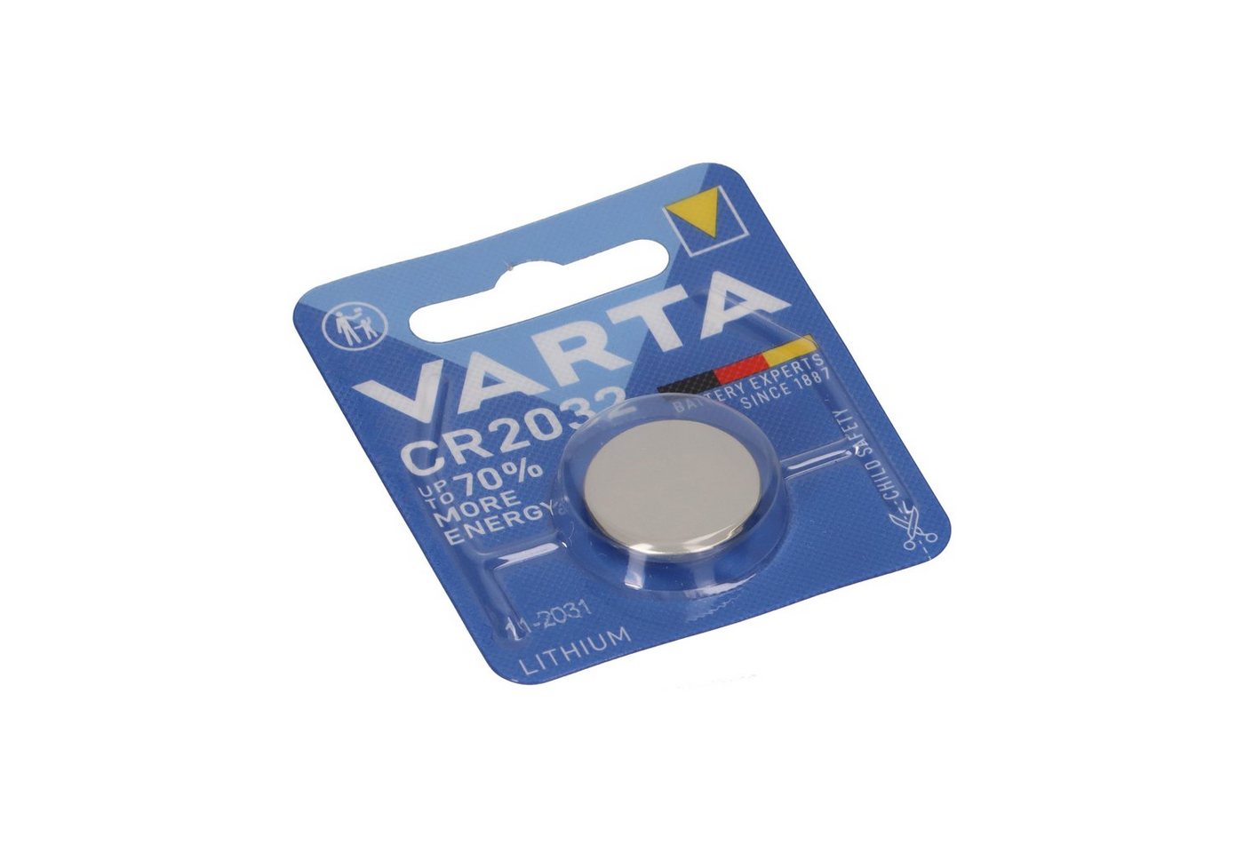 VARTA VARTA CR 2032 Lithium-Knopfzelle 3V 10er Karton Knopfzelle