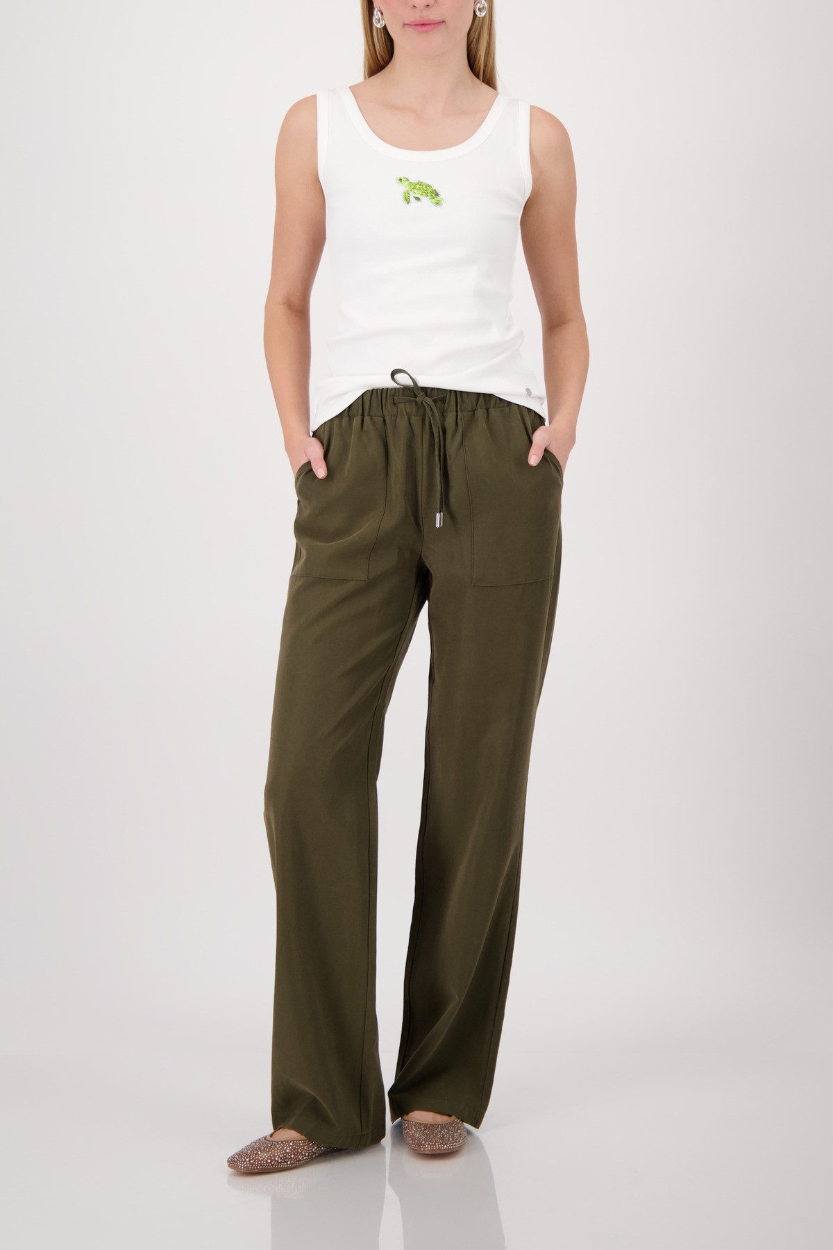 Monari Schlupfhose Hose Schlupf Regular fit mit Taschen – Bild 5 von 5