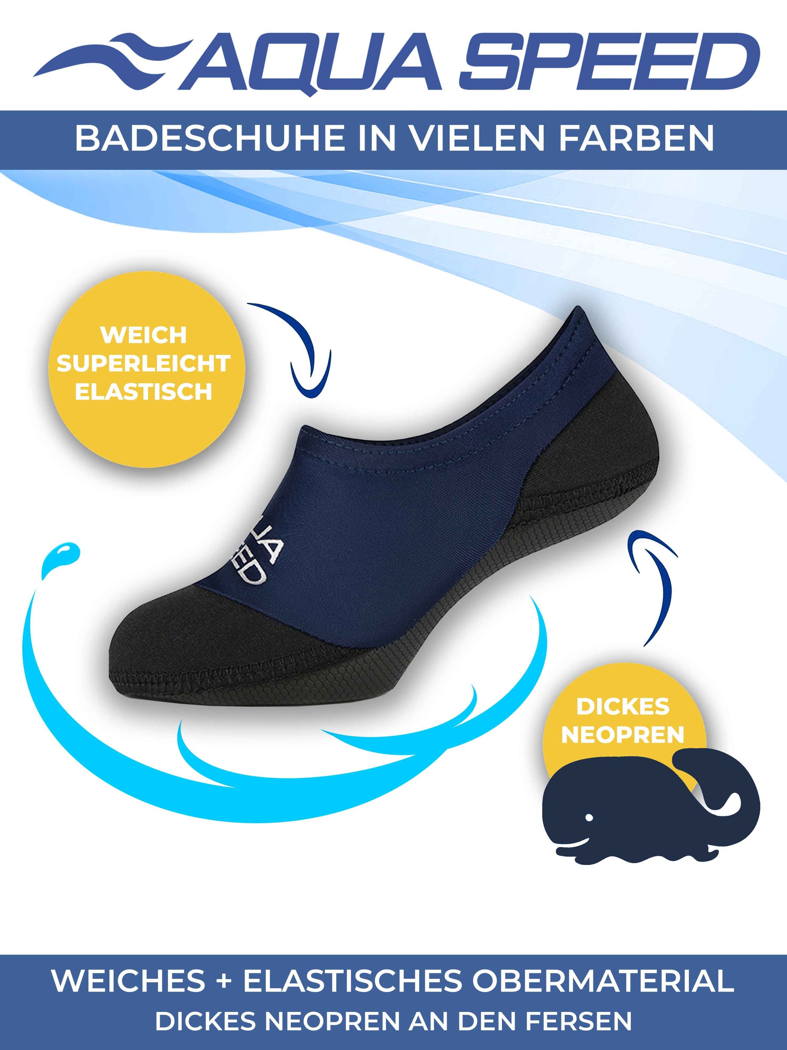 Aqua Speed Schwimm-Socken Kinder 34/35 – Perfekter Halt & Schutz im Wasser Wasserschuh (Weiche Wassersocken – leicht & elastisch, Neopren Wassersocken Schwimmac – Bild 4 von 5