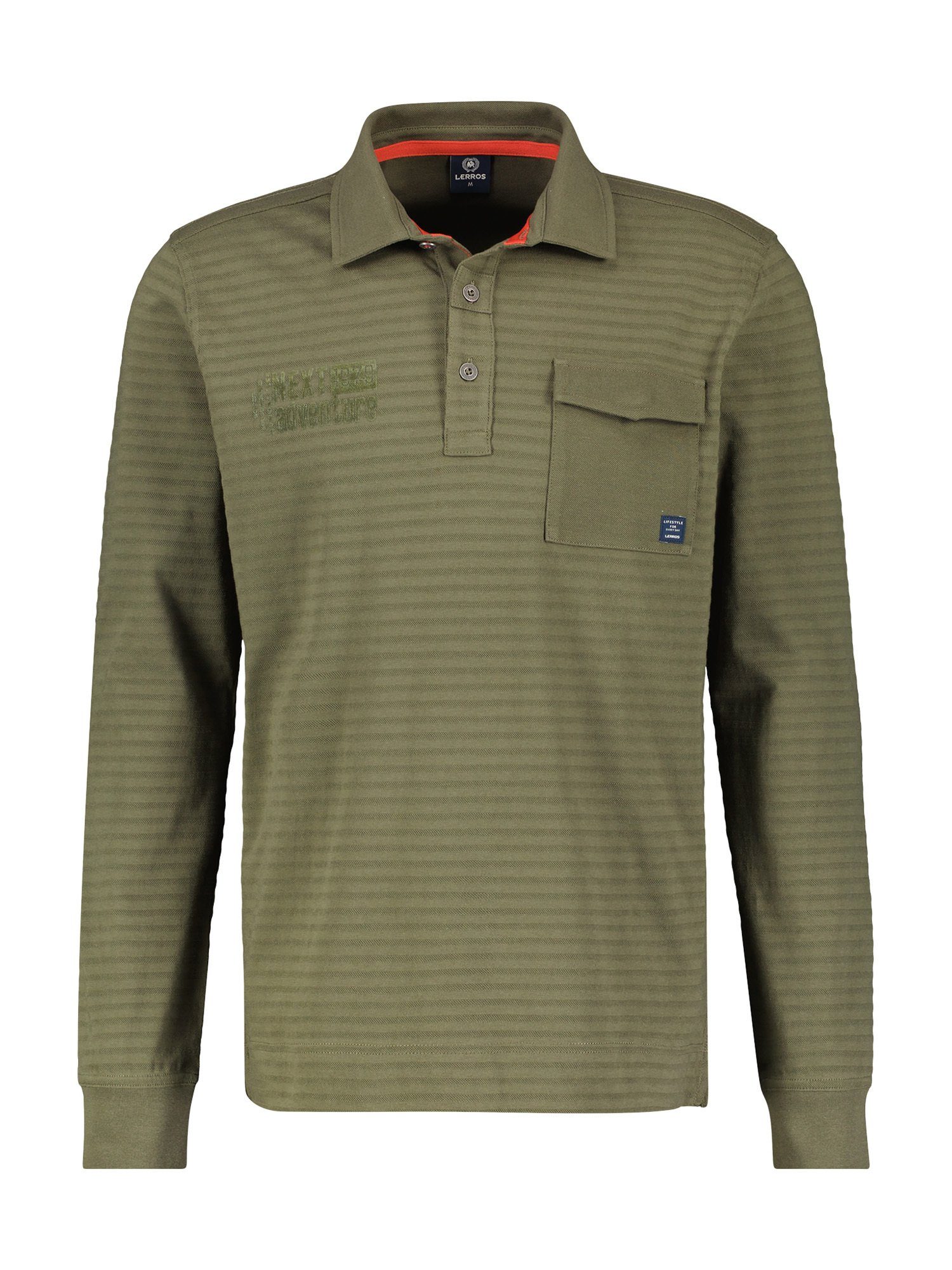 Langarm-Poloshirt Longsleeve-Polo, gestreift