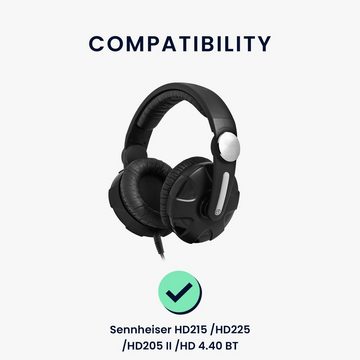 kwmobile 2x Ohr Polster für Sennheiser HD215 /HD225 /HD205 II /HD 4.40 BT Ohrpolster (Ohrpolster Kopfhörer - Kunstleder Polster für Over Ear Headphones)