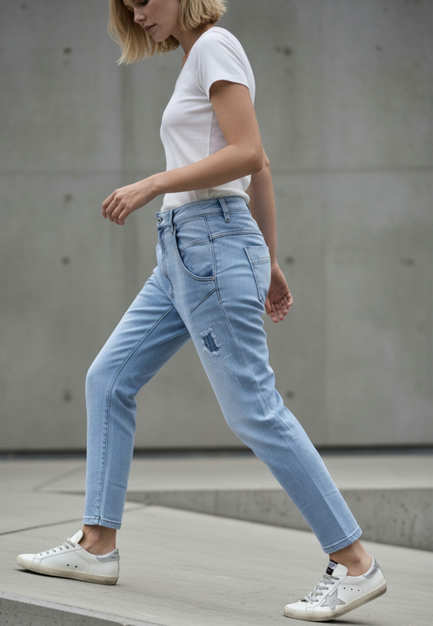 Andijamo-Fashion Stretch-Hose THE COOL ONE Klassischer Five-Pocket-Stil günstig online kaufen