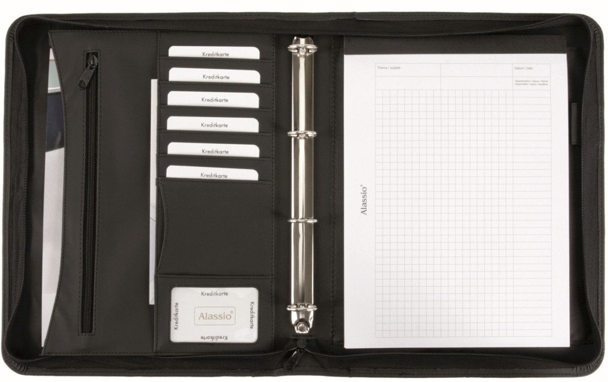 Alassio® Schreibmappe Ringbuchmappe Rondo A4 Kunstleder günstig online kaufen