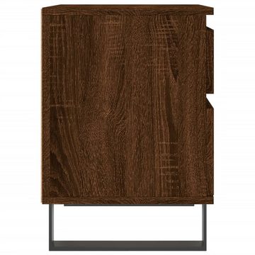 vidaXL Nachttisch Nachttisch Braun Eichen-Optik 40x35x50 cm Holzwerkstoff Nachtkonsole