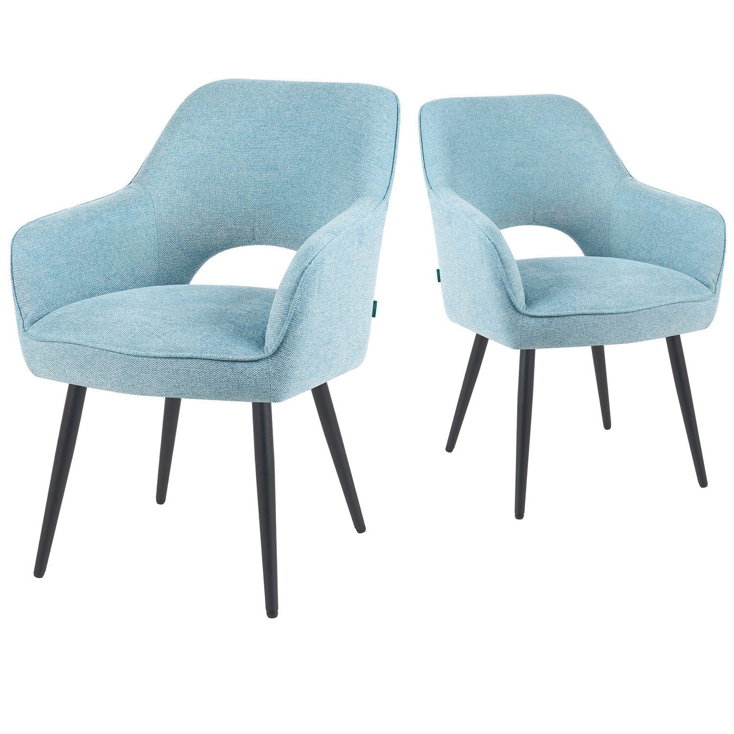 DUBI Möbel Polsterstuhl Mika-Nils 2er-Set, Federkern, günstig online kaufen