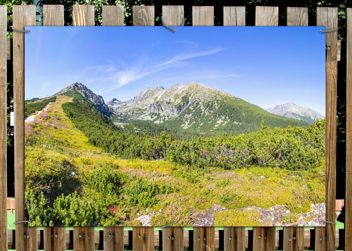 Thumbnail - Wallario Sichtschutzzaunmatten Berggipfel in der Tatra