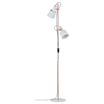 Paulmann Stehlampe Neordic Stehleuchte Haldar, E14, weiß, kupfer, 2-flammig, keine Angabe, Leuchtmittel enthalten: Nein, warmweiss, Stehlampe, Standlampe