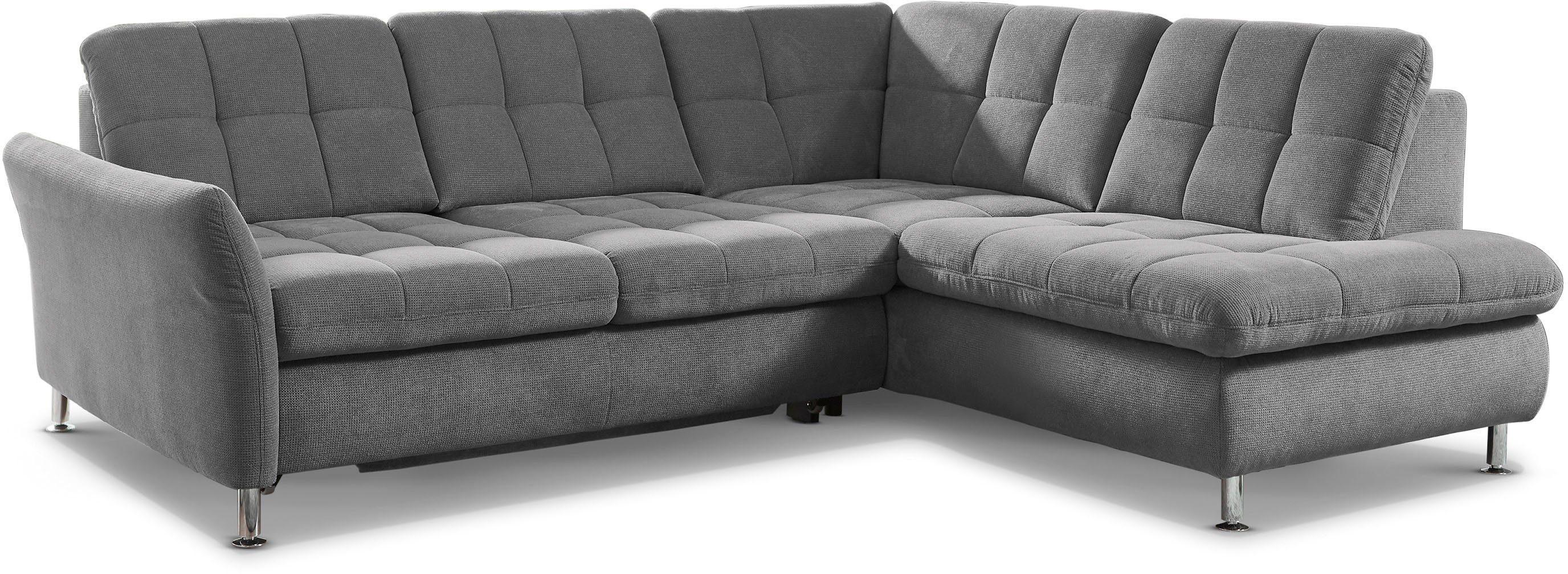 Die PlanBar Ecksofa MP-IN20016 L-Form mit Kaltschaum-Polsterung, optional Kopfstützen & Schlaffunktion, mit Kaltschaum-Polsterung