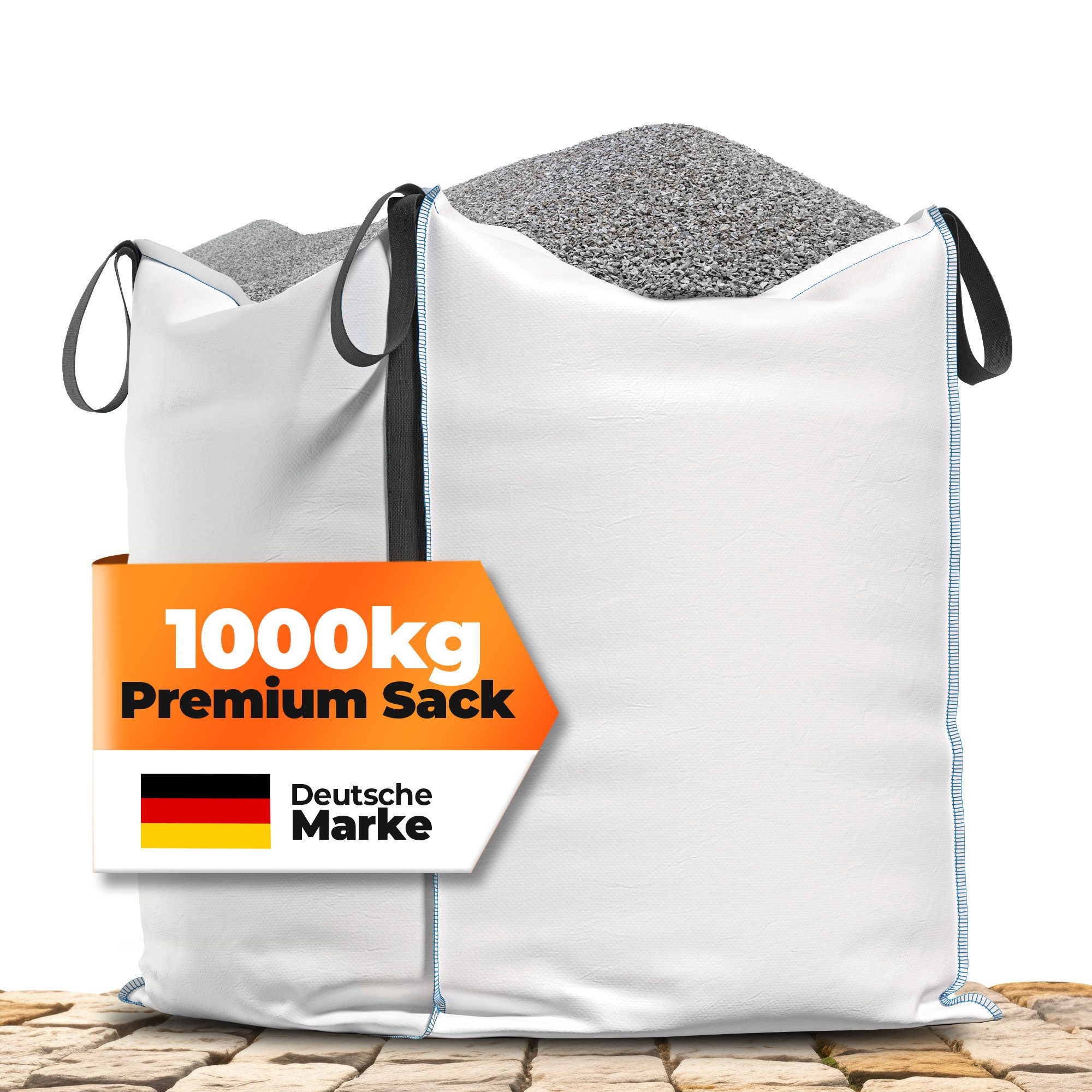 NTG Nutzfahrzeug Technik GmbH Gartensack Big Bag, 4 Schlaufen, Tragfähigkeit von 1000 kg, 90 x 90 x 90cm, (1-tlg), 4 Schlaufen + Wasserfest, UV Geschützt