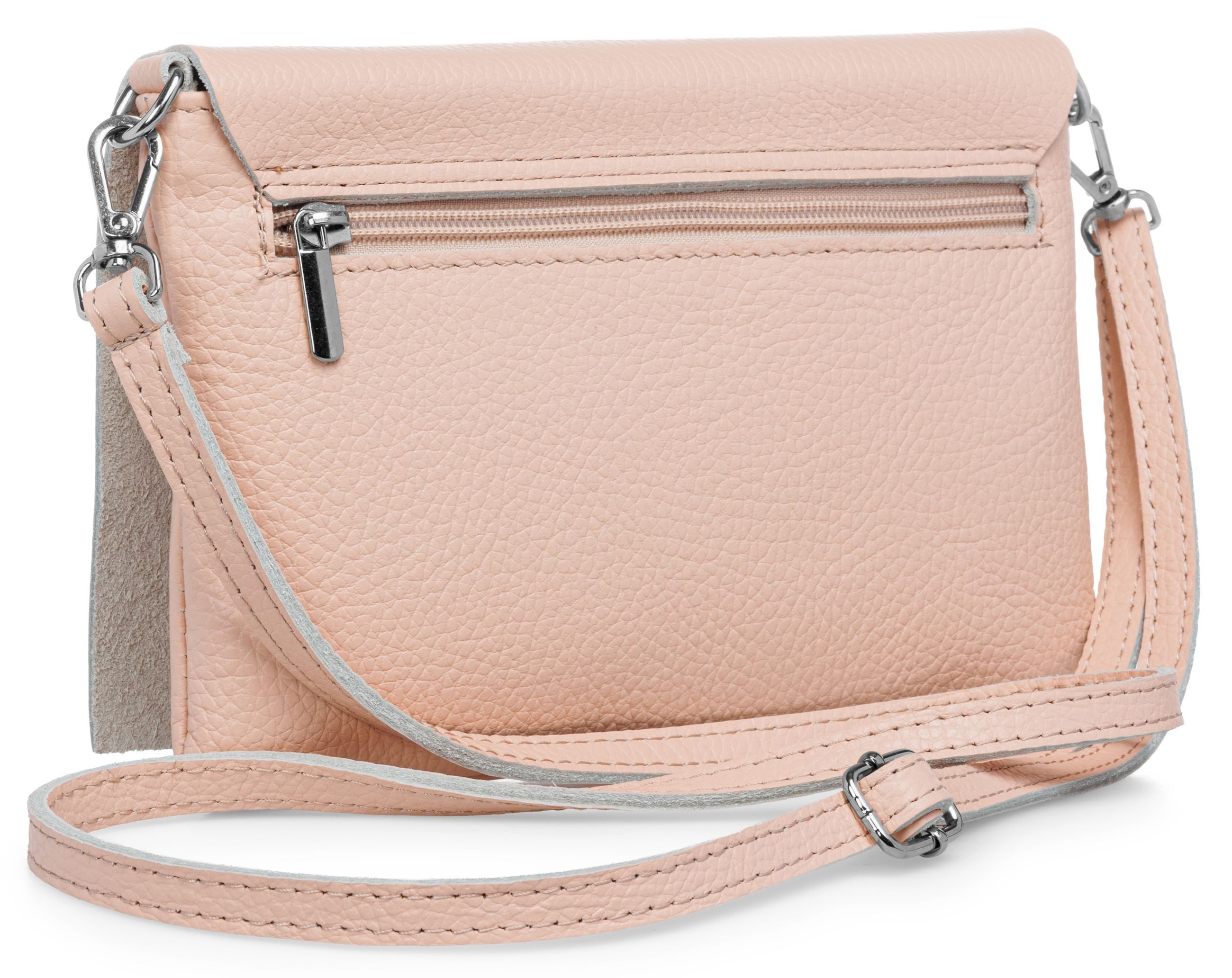 Caspar Clutch Abendtasche Stilvolle Damen Leder Tasche -CLASSIC LINE- Modell No.839, leicht, elegant & unempfindlich - 100% Echtleder - Handmade in Italy