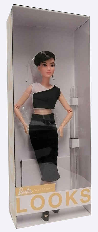 Mattel® Stehpuppe Mattel GXB29 Barbie Signature Looks bewegliche Model Barbie mit Puppen