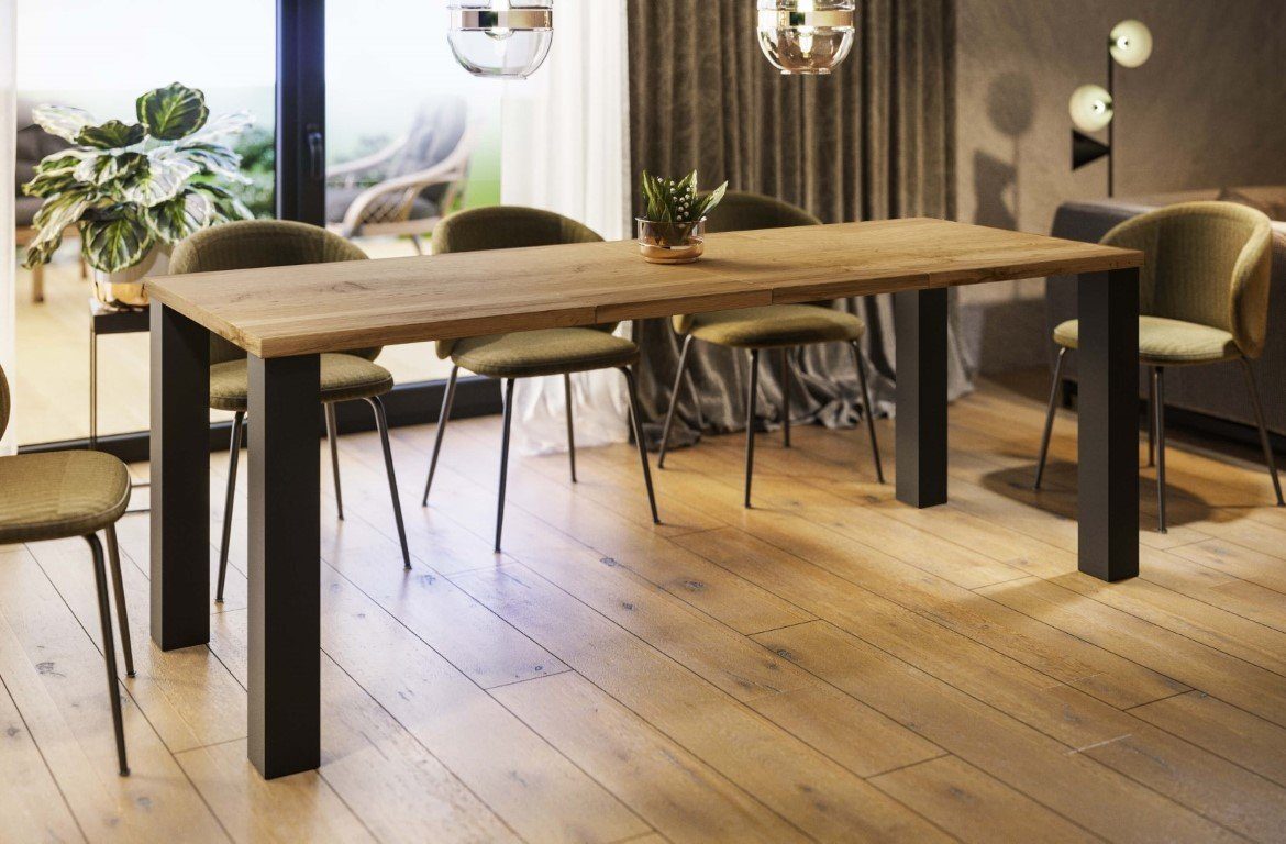 Endo-Moebel Esstisch Esstisch "Juka" 130-210cm ausziehbar erweiterbar Kulis günstig online kaufen