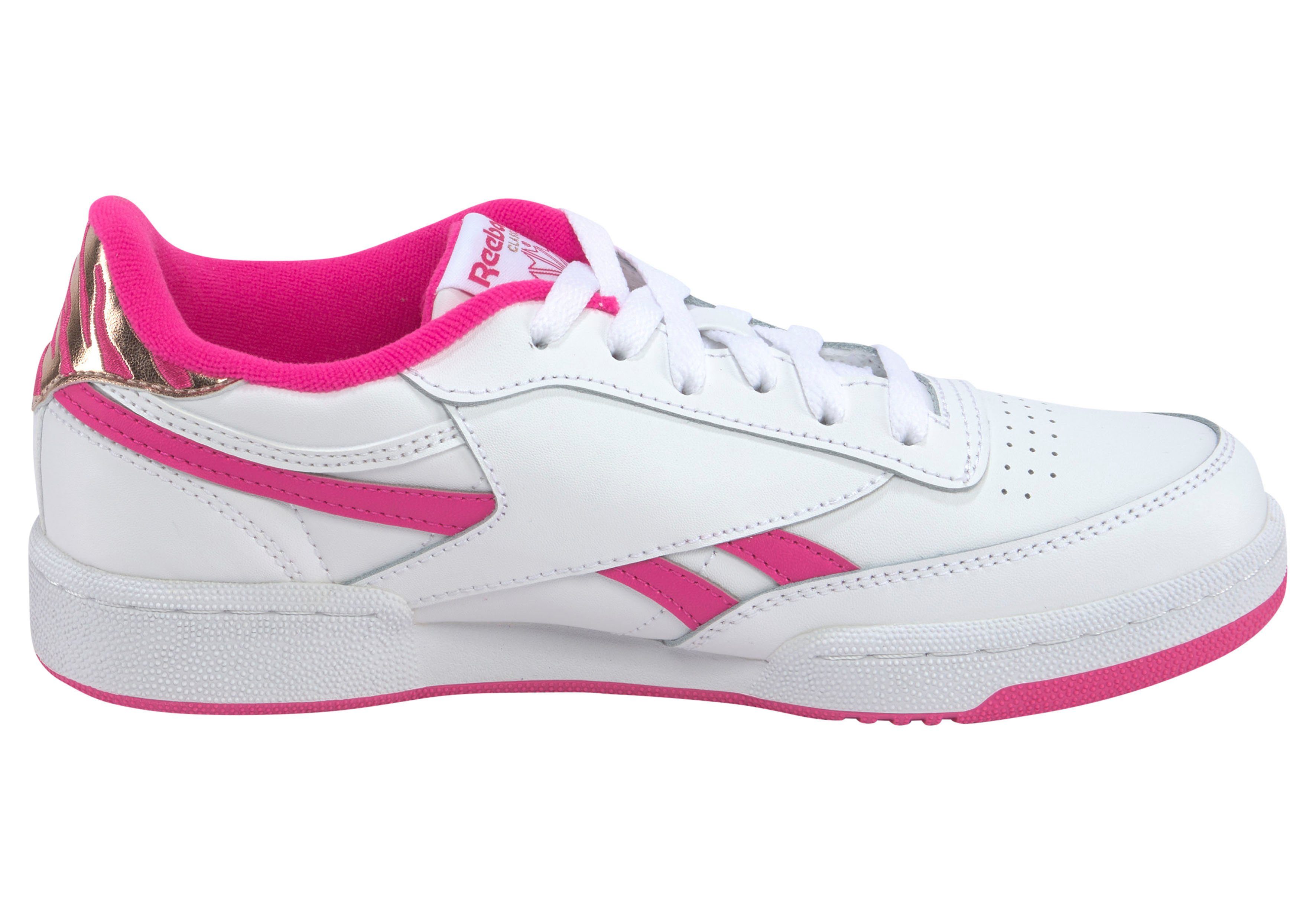 Reebok Classic C weiß-pink Sneaker REVENGE CLUB