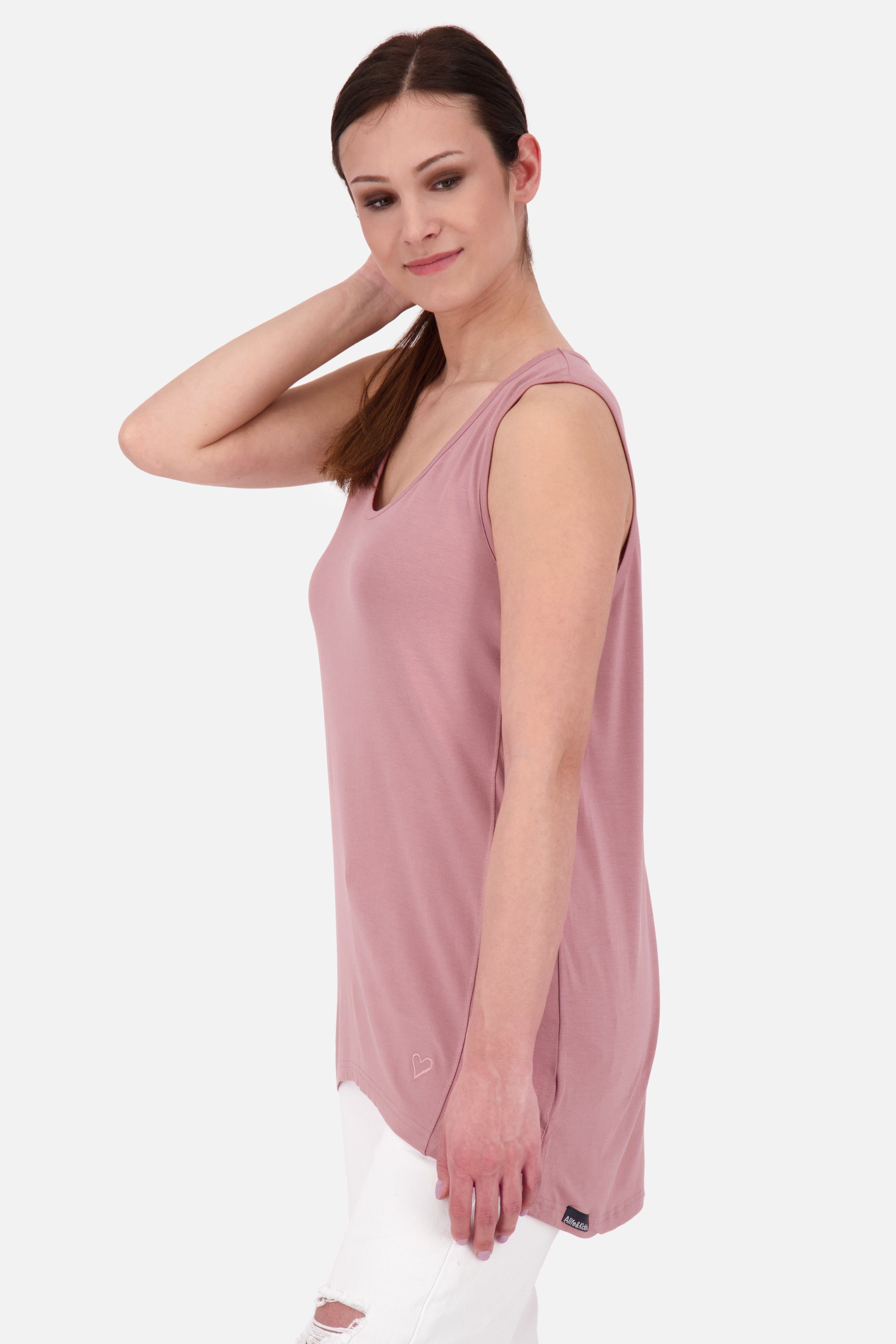 Alife & Kickin T-Shirt MedinaAK Shirt A mauve Top Tanktop, Damen