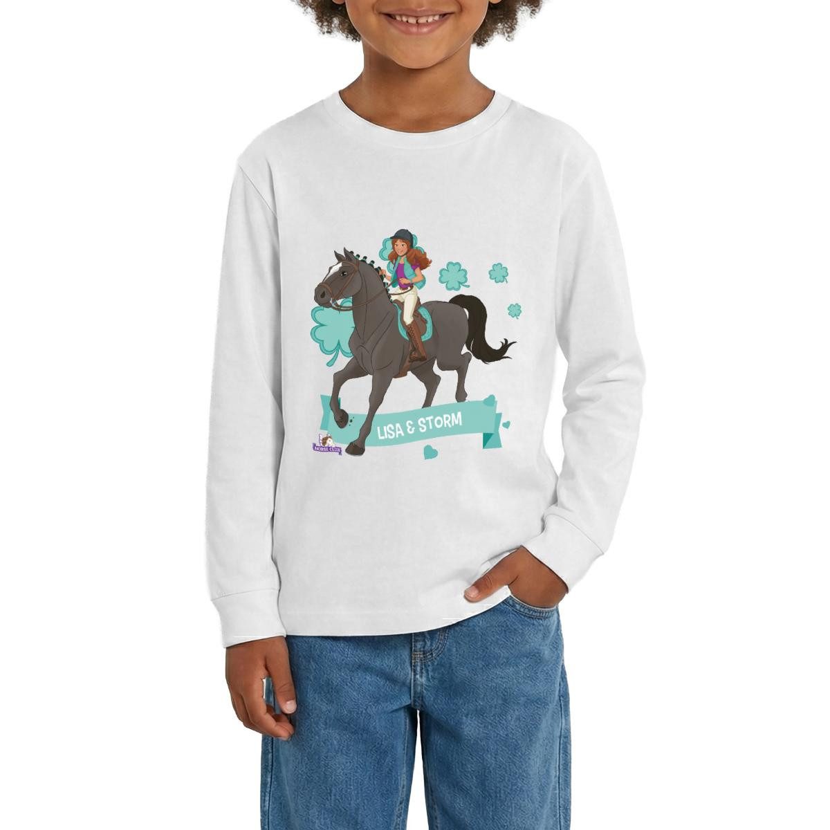 T-Shirt Schleich Horse Club Lisa & Storm reiten aus Teenager Premium Langarmsh