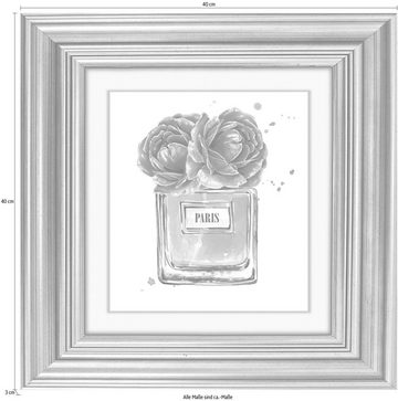 queence Acrylglasbild Blüten Parfum