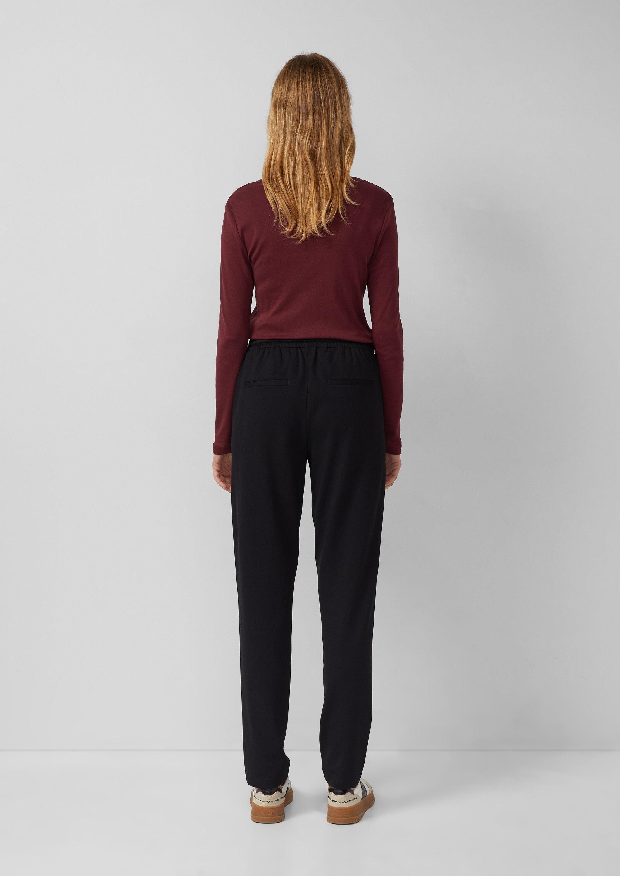 s.Oliver 7/8-Hose Hose Interlock-Jogg Pants mit Gummizug