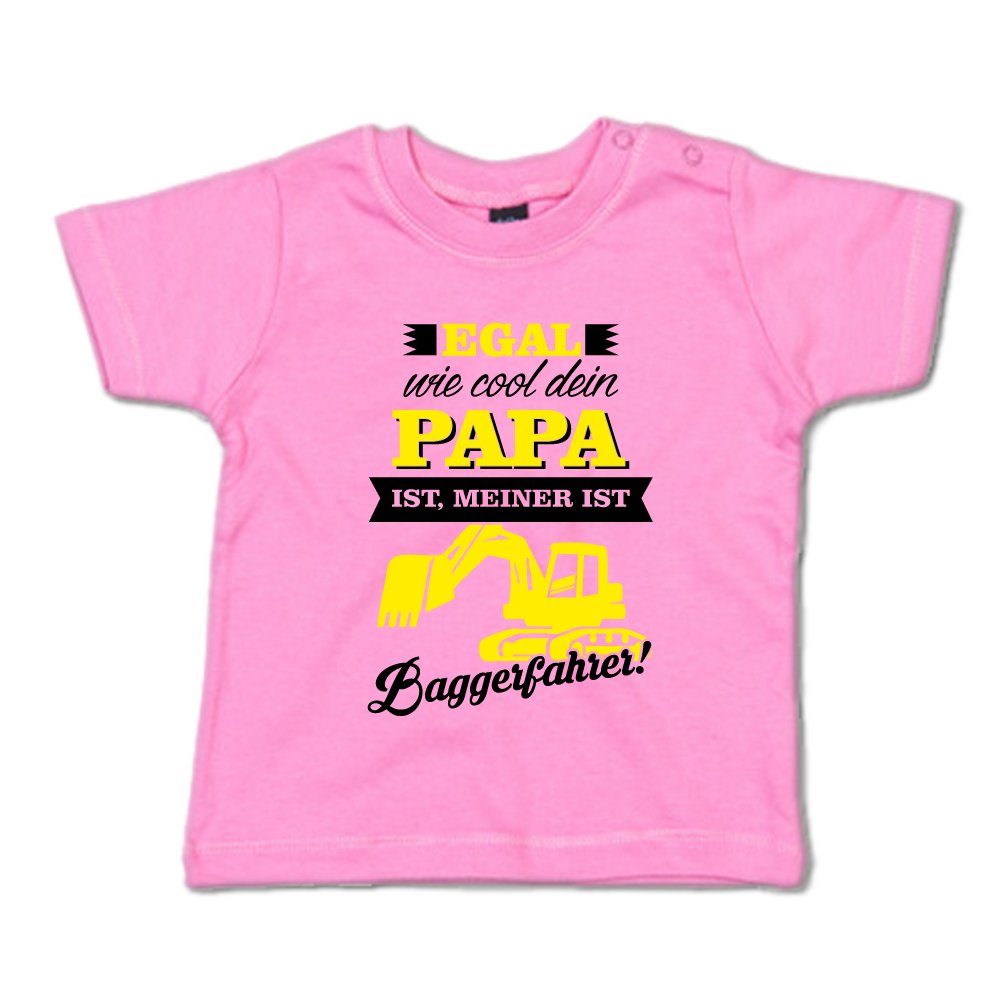 G-graphics T-Shirt Egal wie cool dein Papa ist, meiner ist Baggerfahrer! Baby T-Shirt, mit Spruch / Sprüche / Print / Aufdruck