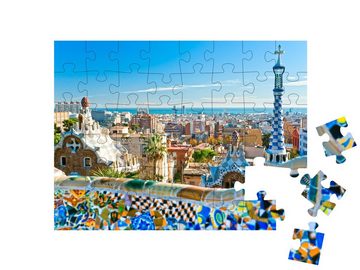 puzzleYOU Puzzle Park Güell über Barcelona, Spanien, 48 Puzzleteile, puzzleYOU-Kollektionen Spanien