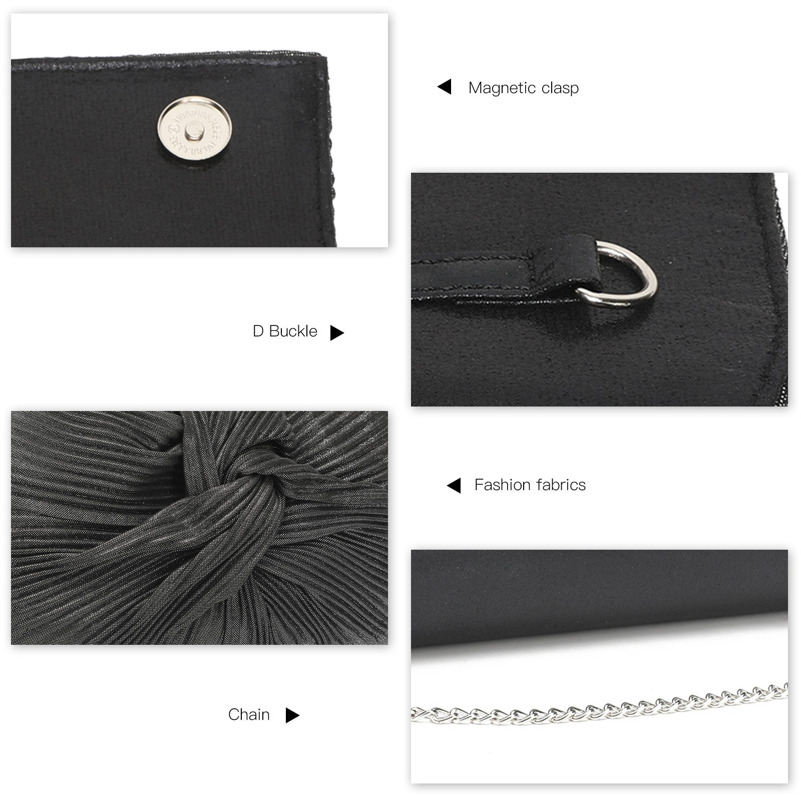 Miss Lulu Abendtasche Elegante Damen Clutch Abendtasche mit Kette für Hochz günstig online kaufen