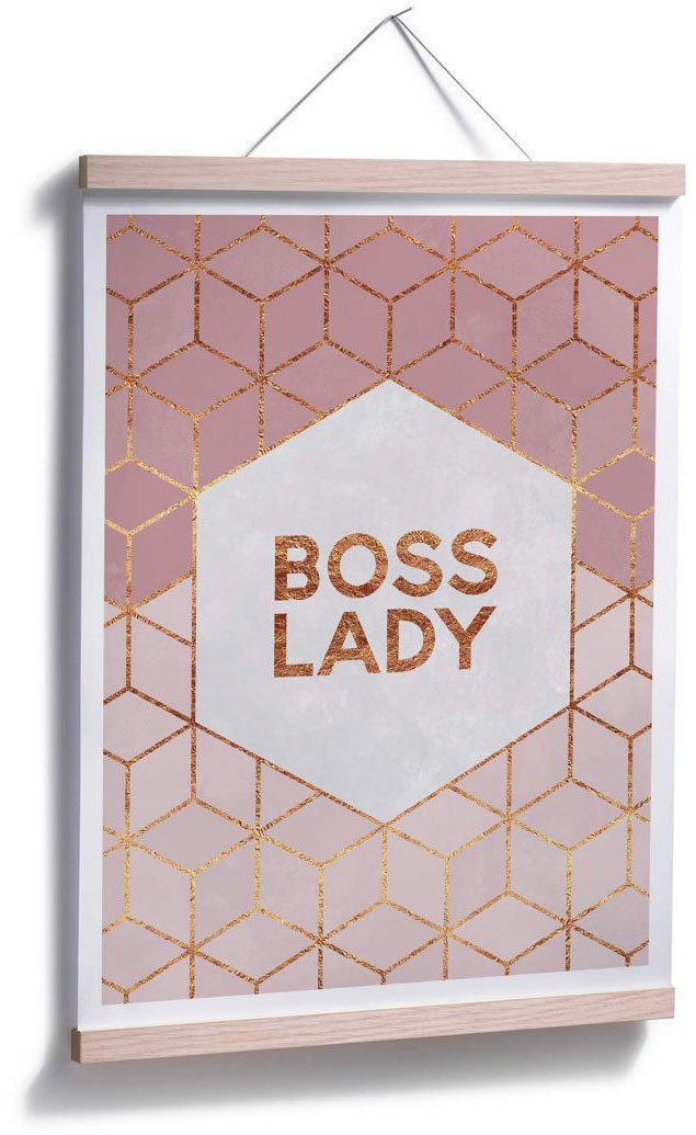 Poster Wall-Art Personen Boss Lady, (1 St)