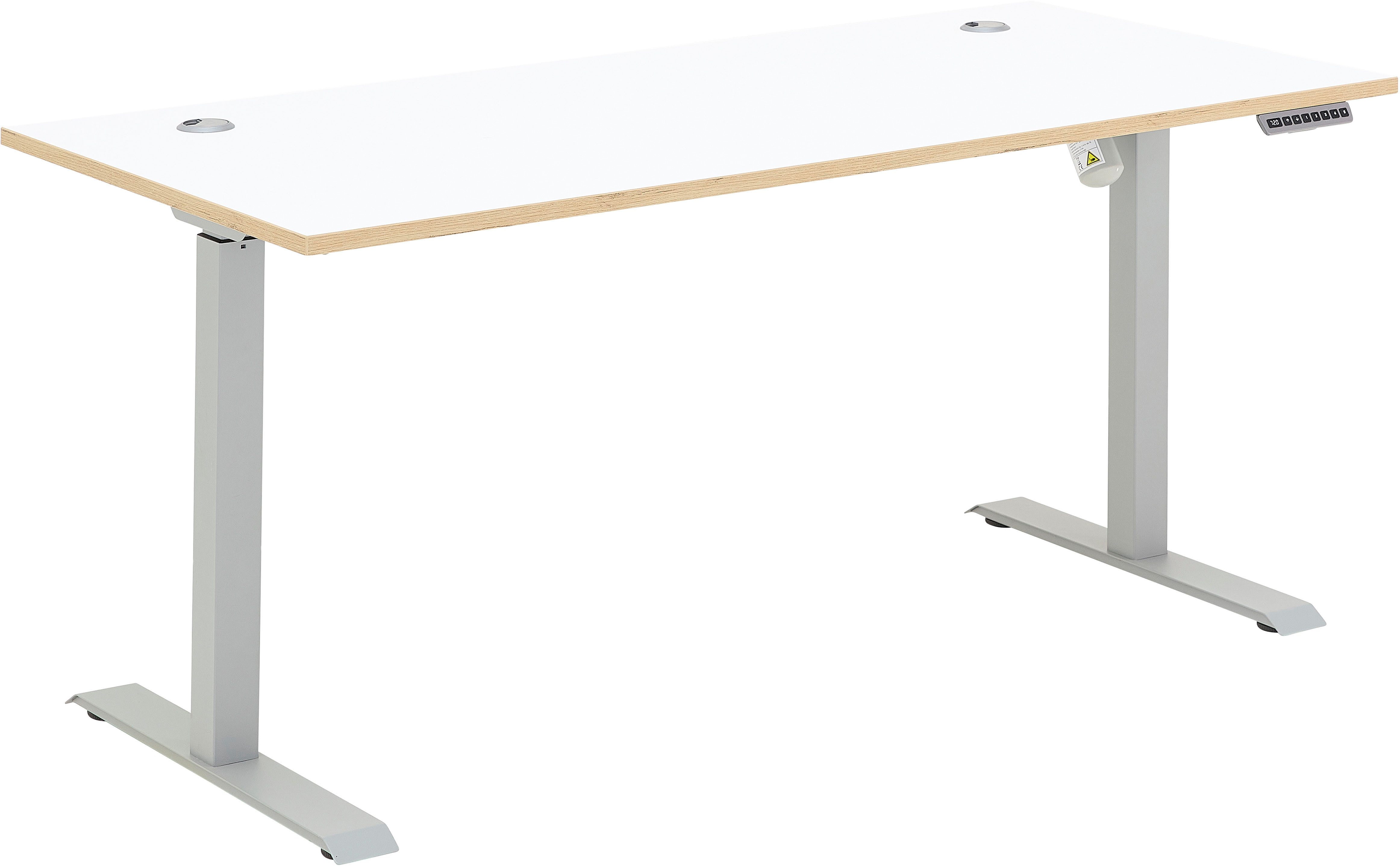 Innostyle Schreibtisch Memphis Schreibtisch, 160x72x77cm (B/H/T) (1-St), Soft Touch Oberfläche, Füße justierbar, Memory Funktion