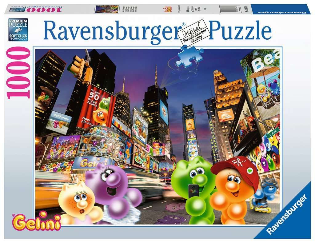 Ravensburger Puzzle Gelini am Time Square 1000 Teile Puzzle, 1000 Puzzleteile, Made in Europe