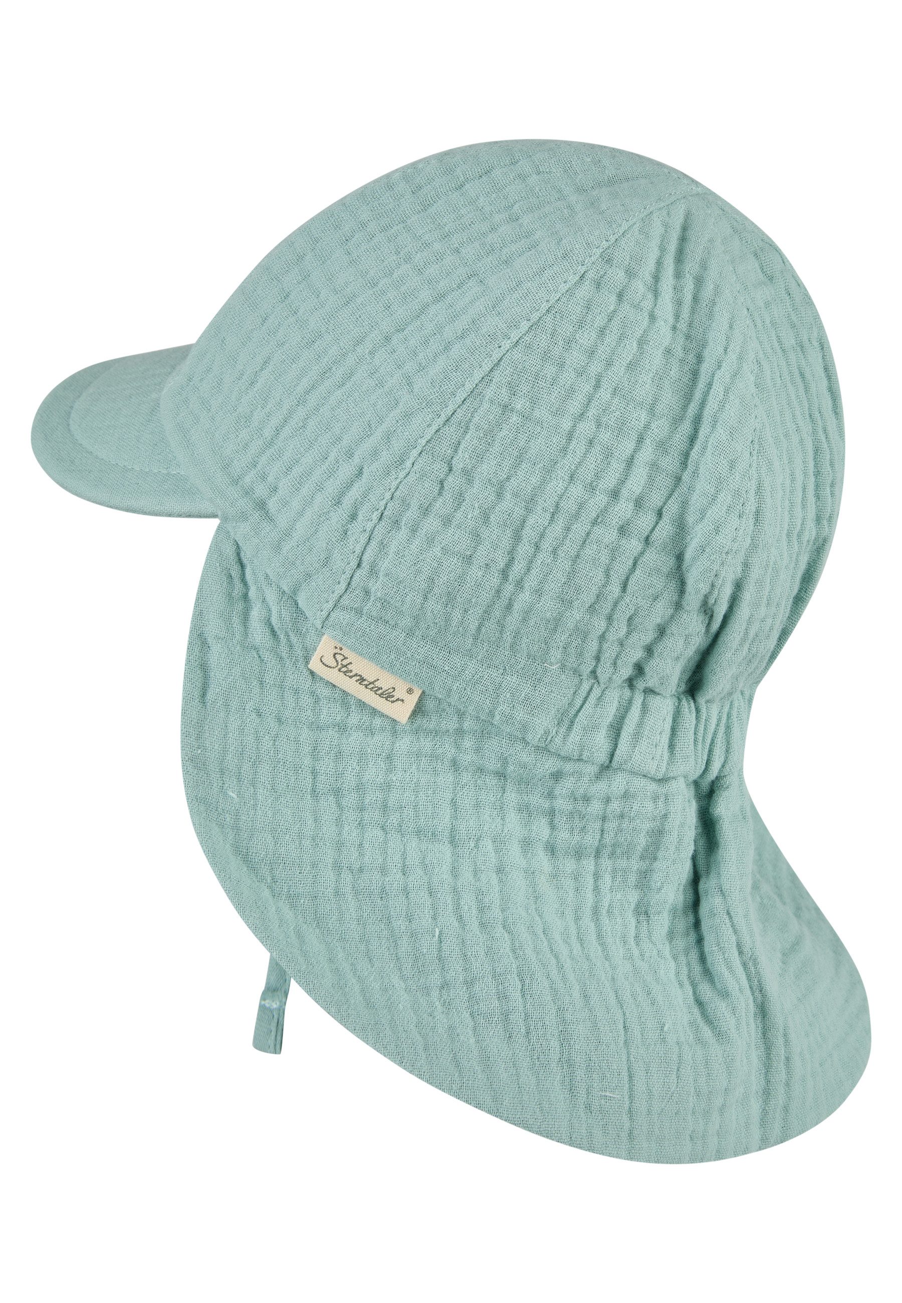 Sterntaler® Schirmmütze 30 Schirmmütze mit Nackenschutz Musselin (1-St)