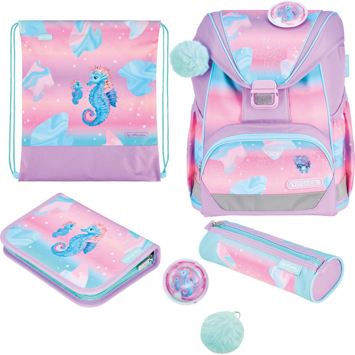 Herlitz Schulranzen Schulranzen UltraLight Plus Polyesther 280x360x210mm Ocean Lights