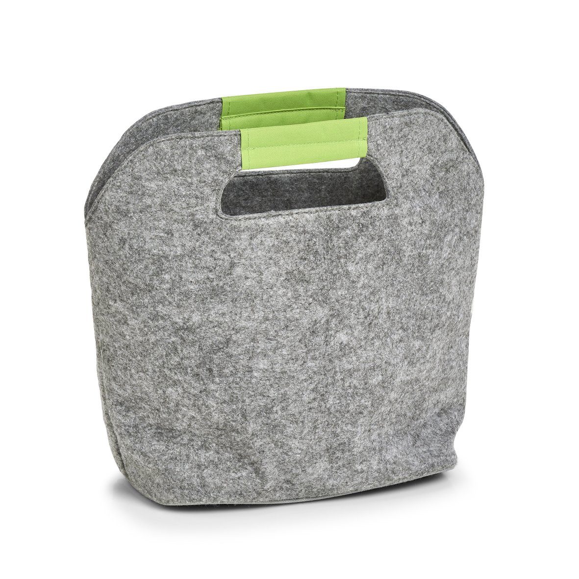 Zeller grau/grün Freizeittasche Kühltasche, Filz, Present