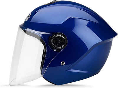 LIONCIANO Motorradhelm Mit verstellbarem Kinnriemen, oberer Belüftung und PC-Visier (Vielseitig für verschiedene Anwendungen), Schutzhelm bietet durch ABS-Kunststoff, ergonomisches Design